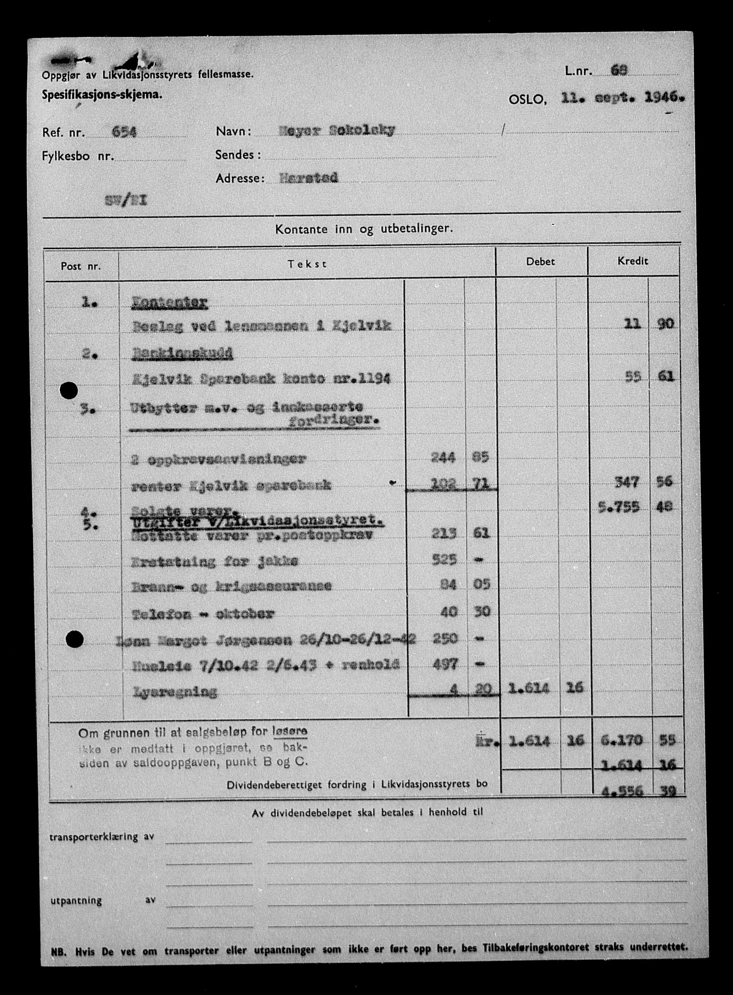 Justisdepartementet, Tilbakeføringskontoret for inndratte formuer, AV/RA-S-1564/H/Hc/Hcb/L0916: --, 1945-1947, s. 460
