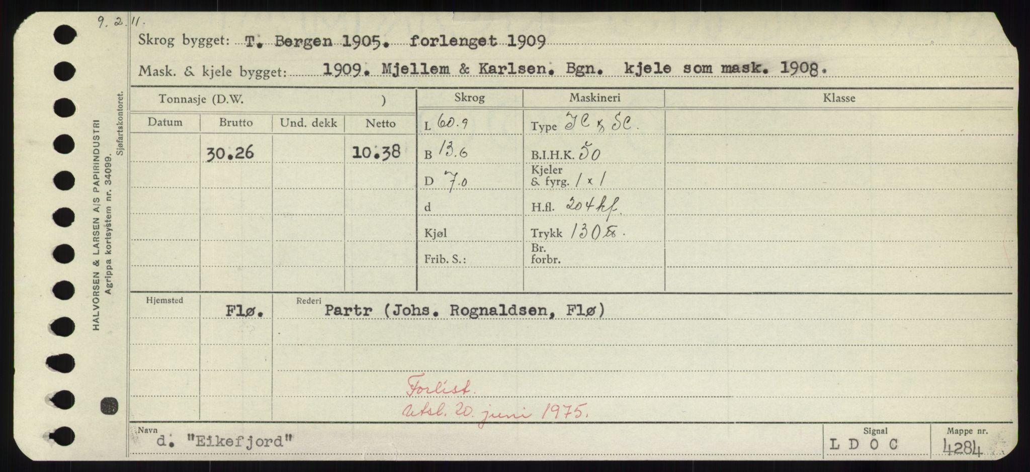 Sjøfartsdirektoratet med forløpere, Skipsmålingen, RA/S-1627/H/Hd/L0009: Fartøy, E, s. 155