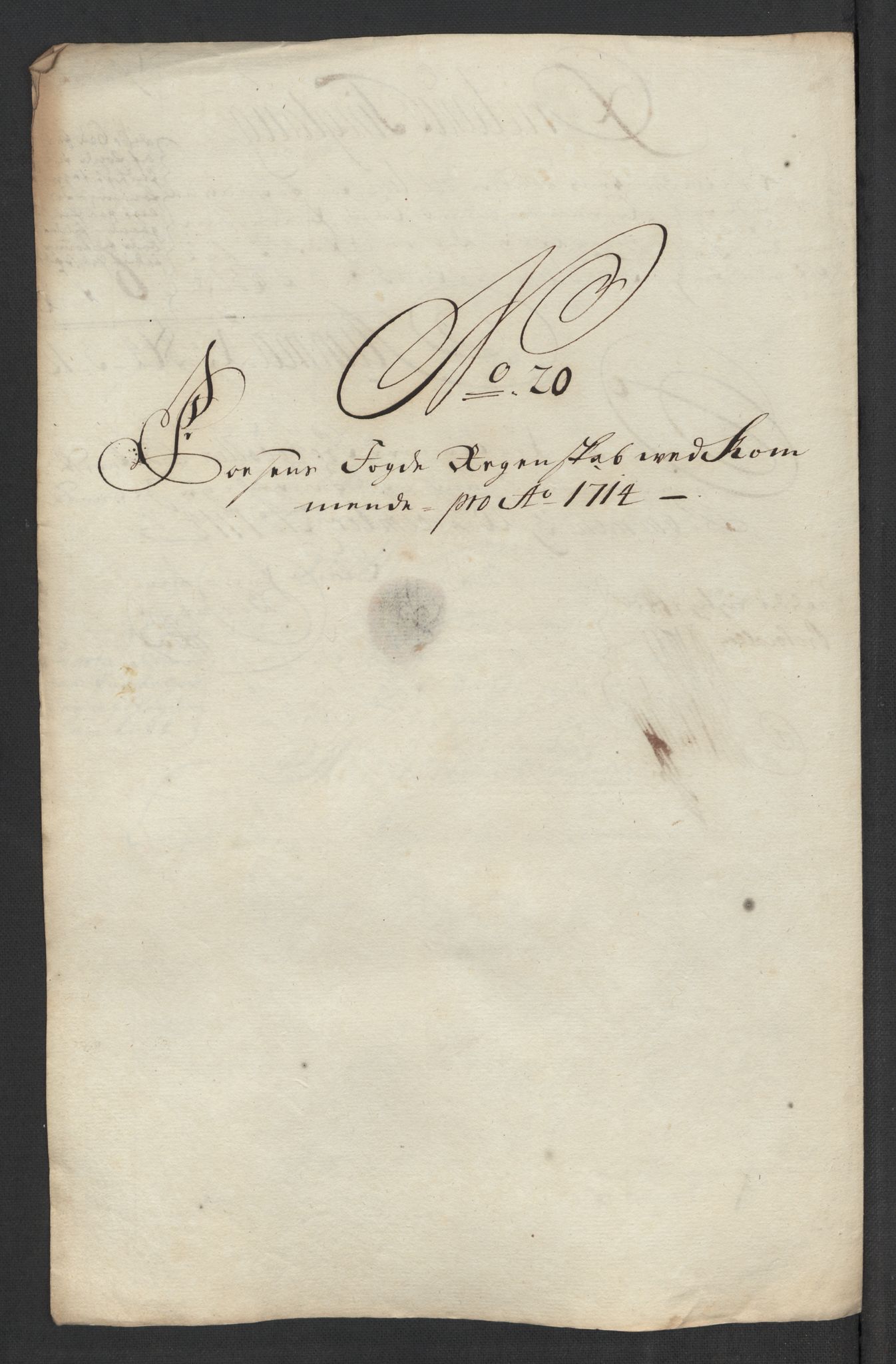 Rentekammeret inntil 1814, Reviderte regnskaper, Fogderegnskap, RA/EA-4092/R57/L3862: Fogderegnskap Fosen, 1714, s. 163