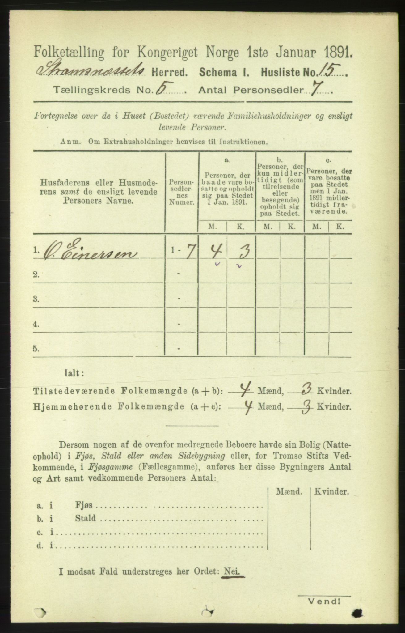 RA, Folketelling 1891 for 1559 Straumsnes herred, 1891, s. 1054