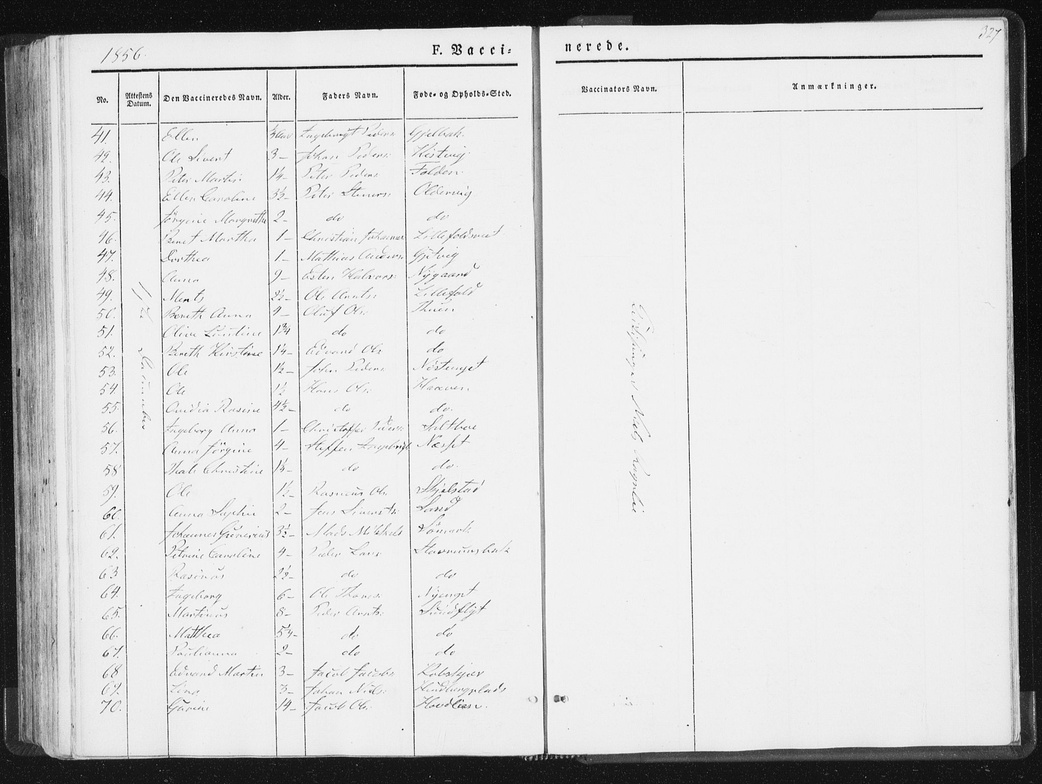 Ministerialprotokoller, klokkerbøker og fødselsregistre - Nord-Trøndelag, SAT/A-1458/744/L0418: Ministerialbok nr. 744A02, 1843-1866, s. 327
