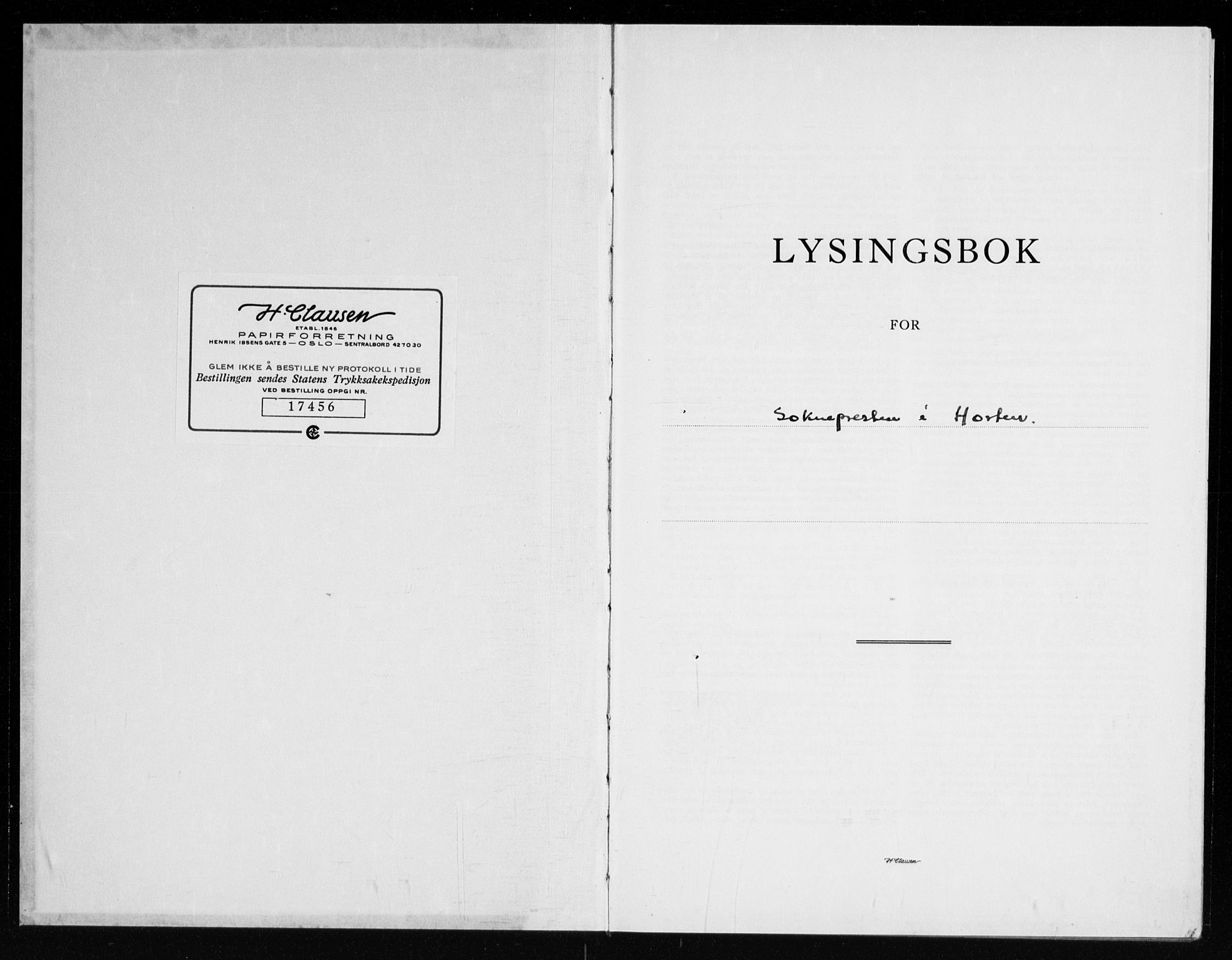 Horten kirkebøker, AV/SAKO-A-348/H/Ha/L0010: Lysningsprotokoll nr. 10, 1966-1969