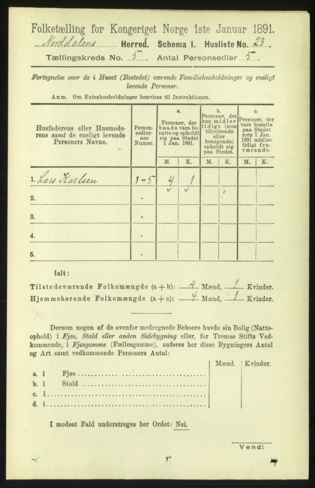 RA, Folketelling 1891 for 1524 Norddal herred, 1891, s. 988