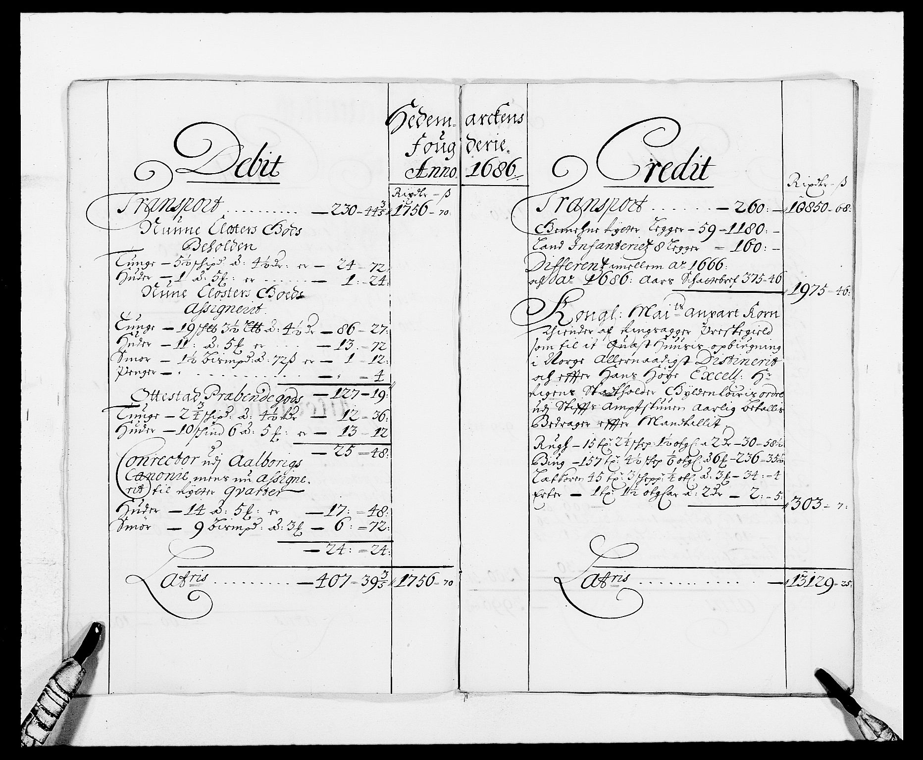 Rentekammeret inntil 1814, Reviderte regnskaper, Fogderegnskap, AV/RA-EA-4092/R16/L1027: Fogderegnskap Hedmark, 1686, s. 4