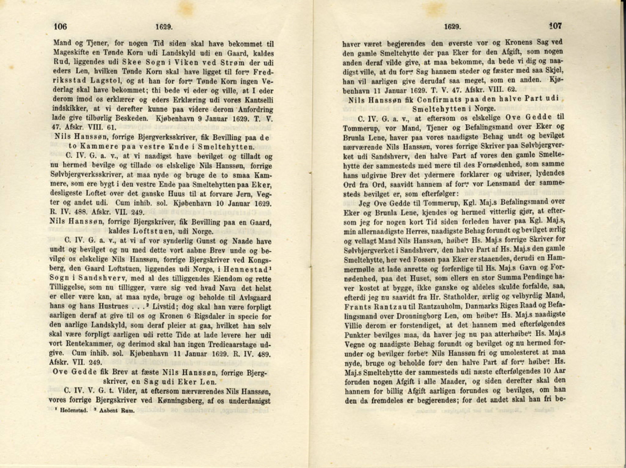 Publikasjoner utgitt av Det Norske Historiske Kildeskriftfond, PUBL/-/-/-: Norske Rigs-Registranter, bind 6, 1628-1634, s. 106-107