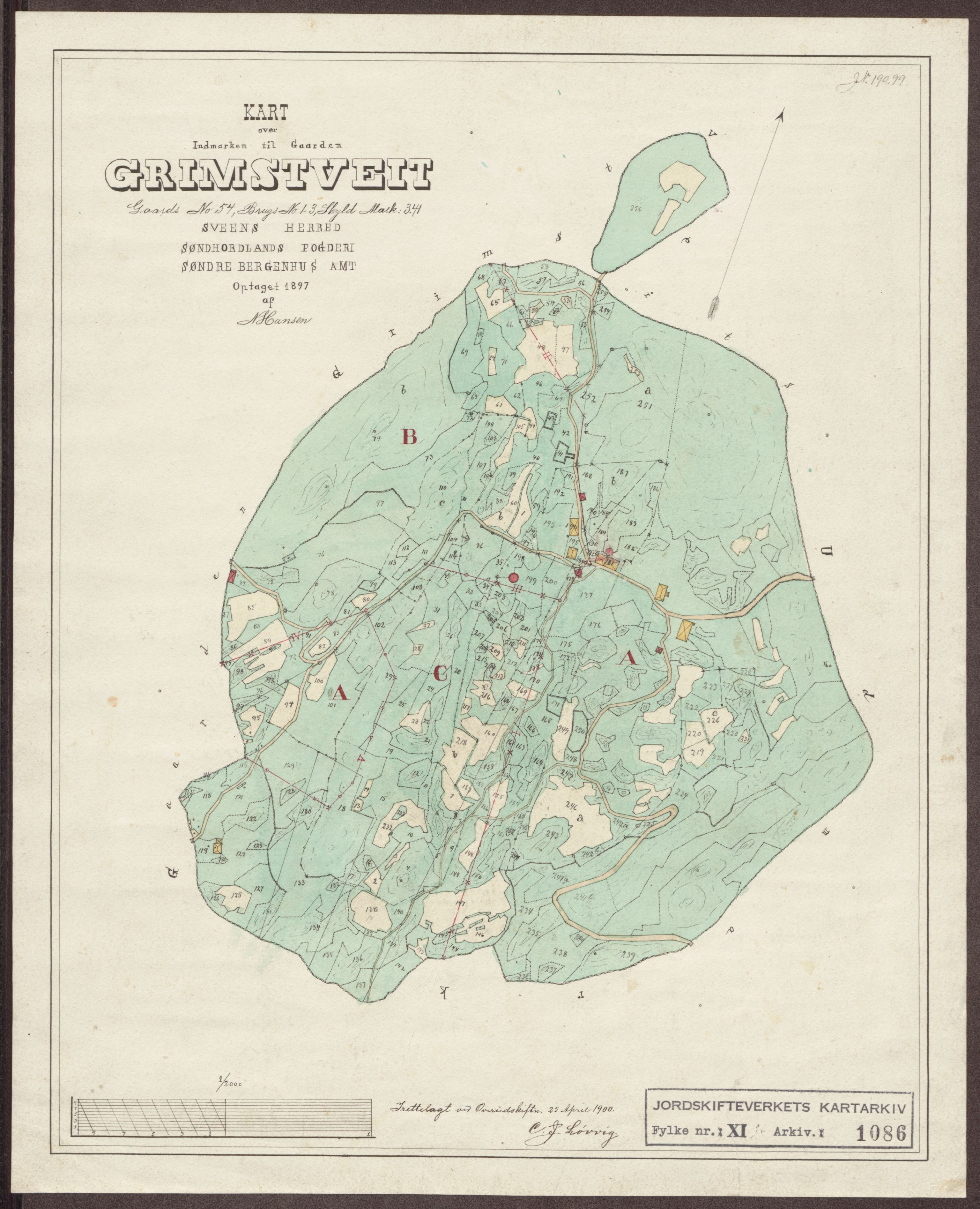 Jordskifteverkets kartarkiv, AV/RA-S-3929/T, 1859-1988, s. 1232