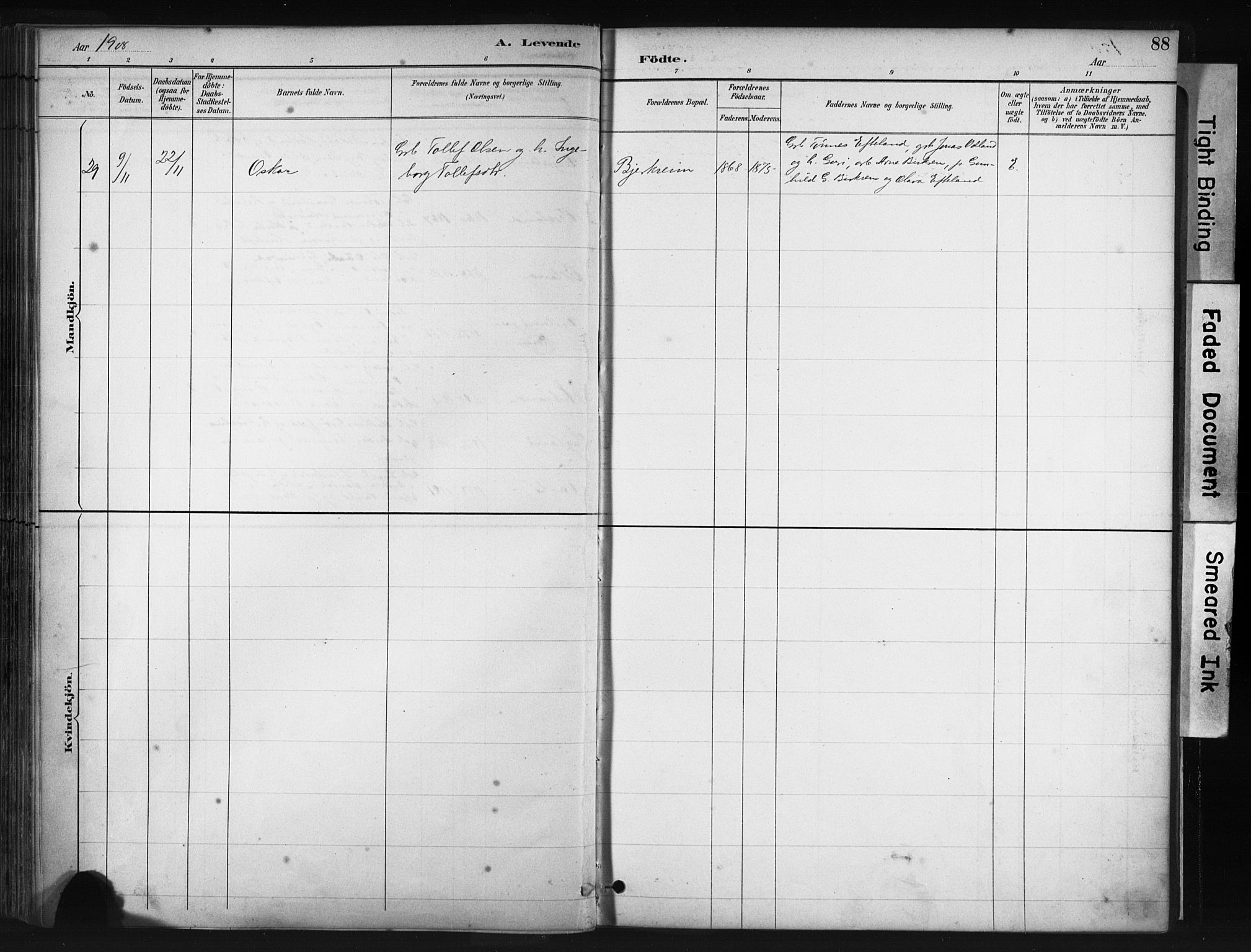 Helleland sokneprestkontor, AV/SAST-A-101810: Ministerialbok nr. A 9, 1887-1908, s. 88