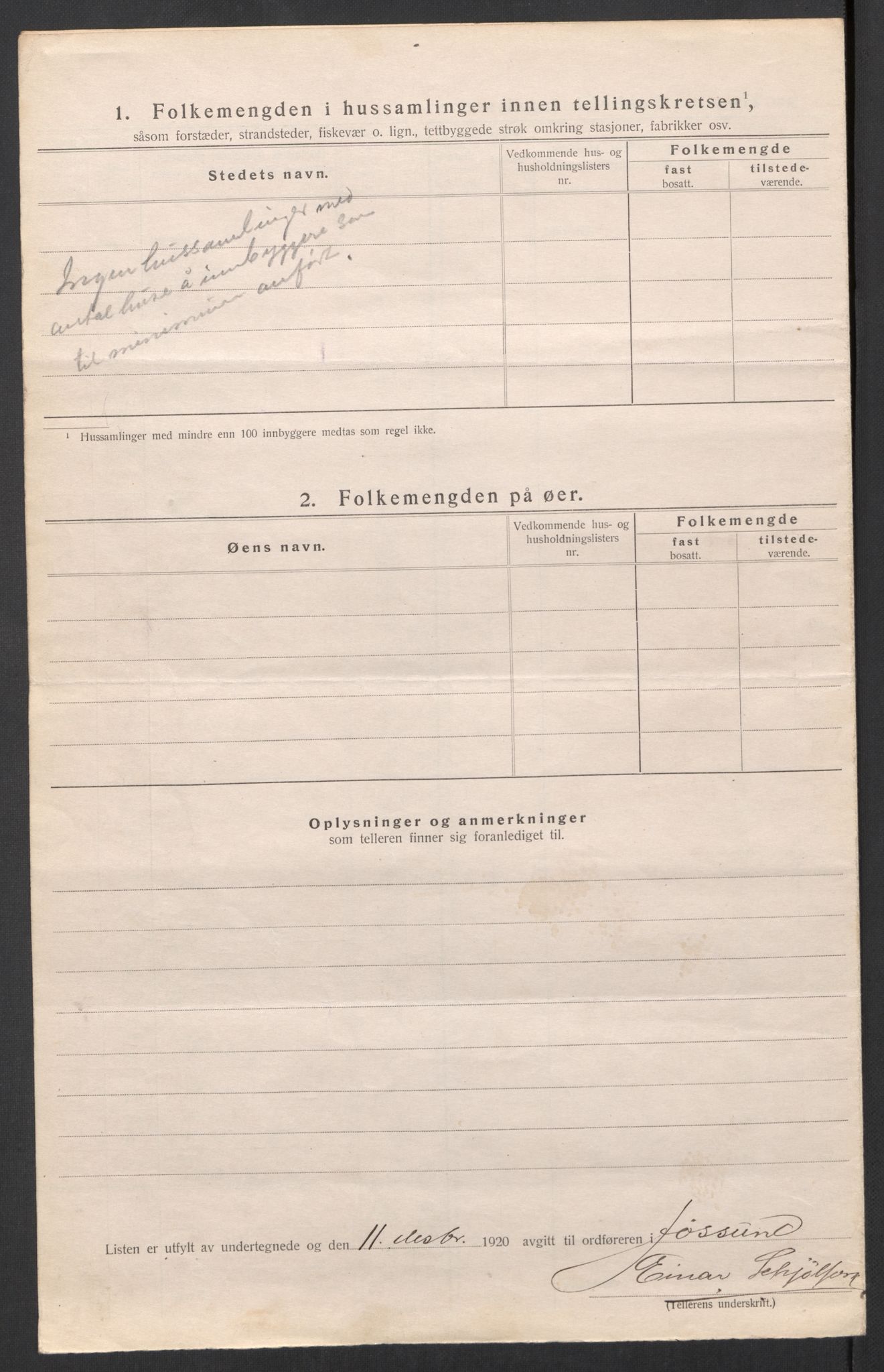 SAT, Folketelling 1920 for 1629 Jøssund herred, 1920, s. 16