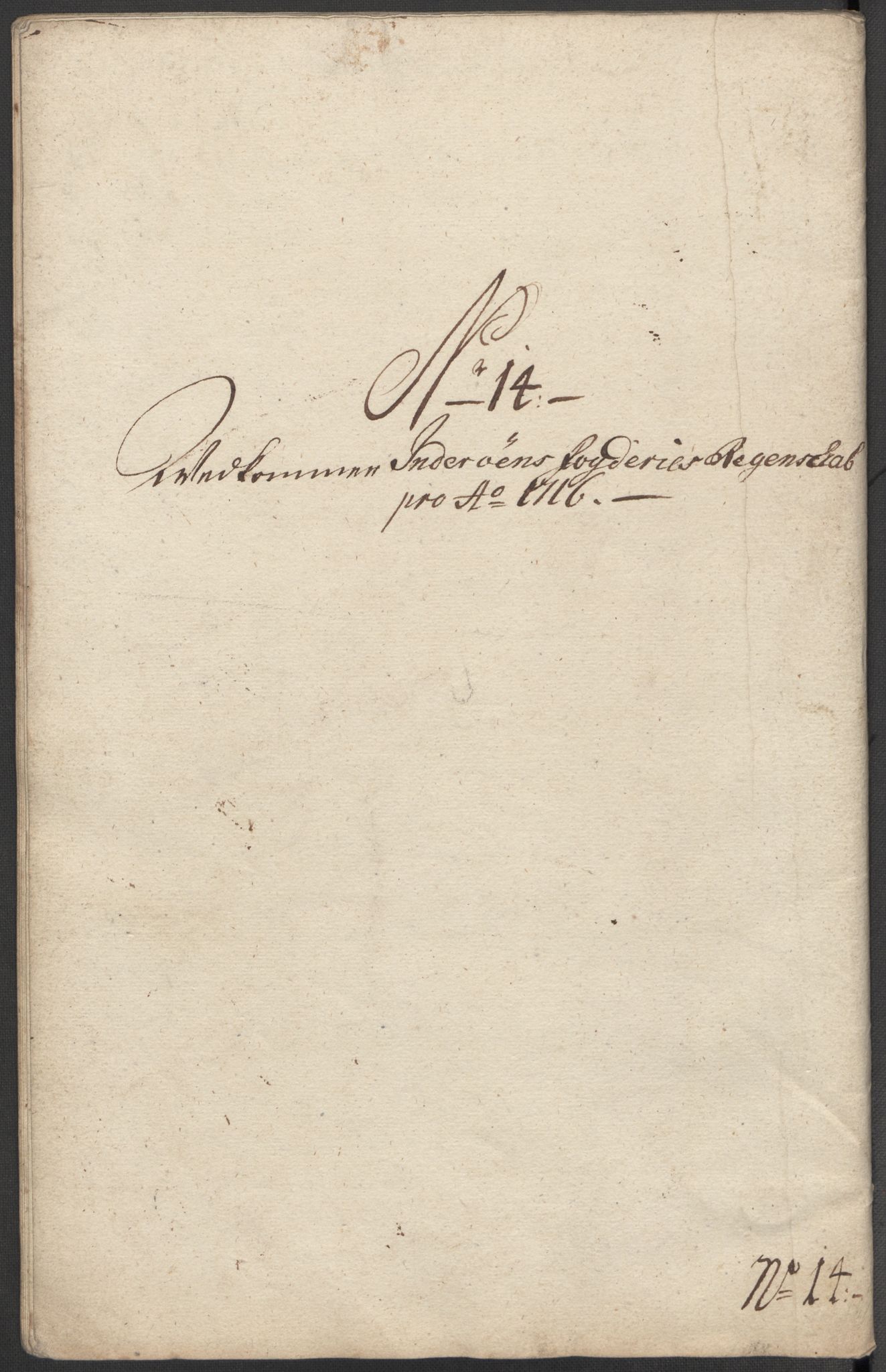 Rentekammeret inntil 1814, Reviderte regnskaper, Fogderegnskap, RA/EA-4092/R63/L4324: Fogderegnskap Inderøy, 1716, s. 202