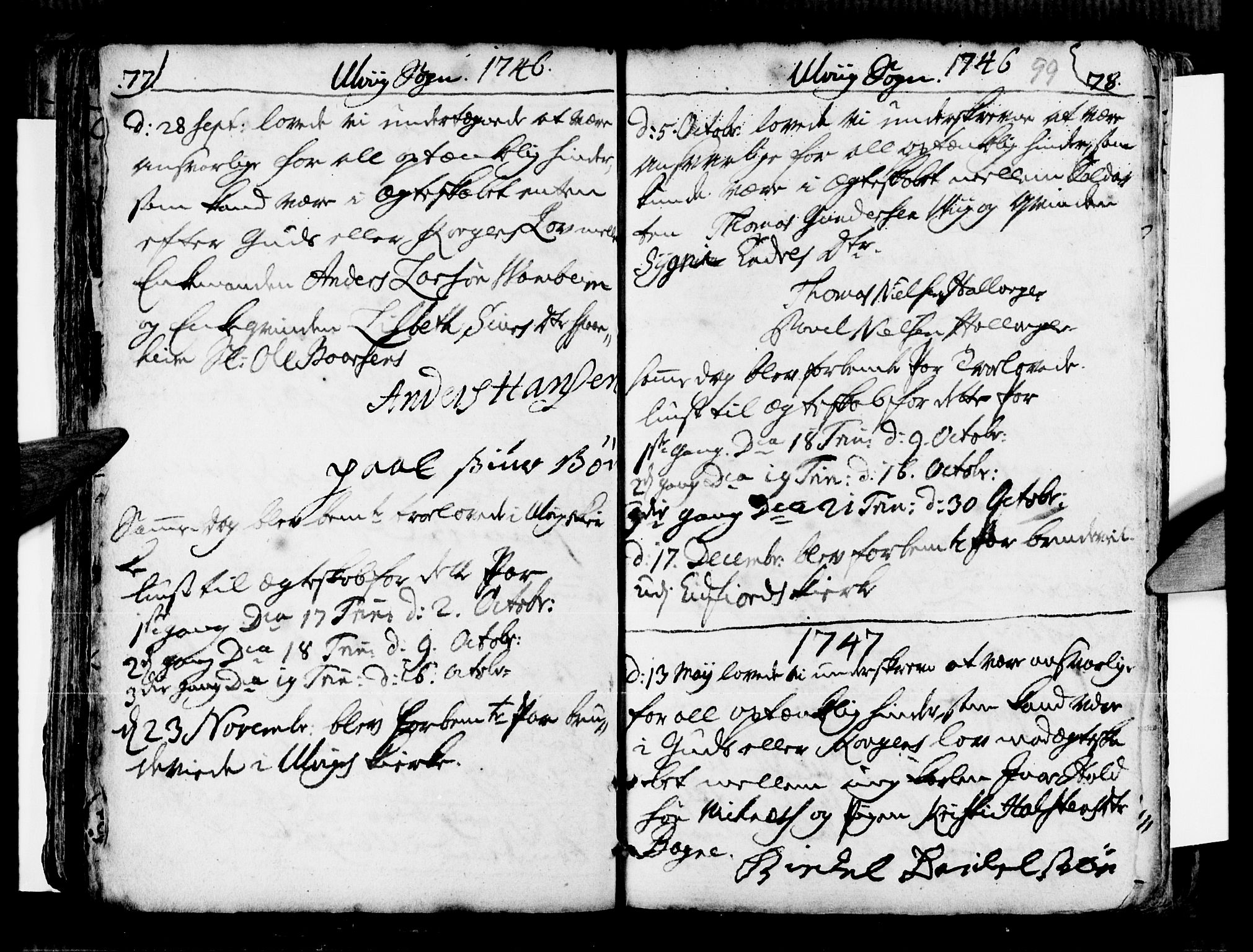 Ulvik sokneprestembete, SAB/A-78801/H/Haa: Ministerialbok nr. A 9, 1743-1792, s. 99
