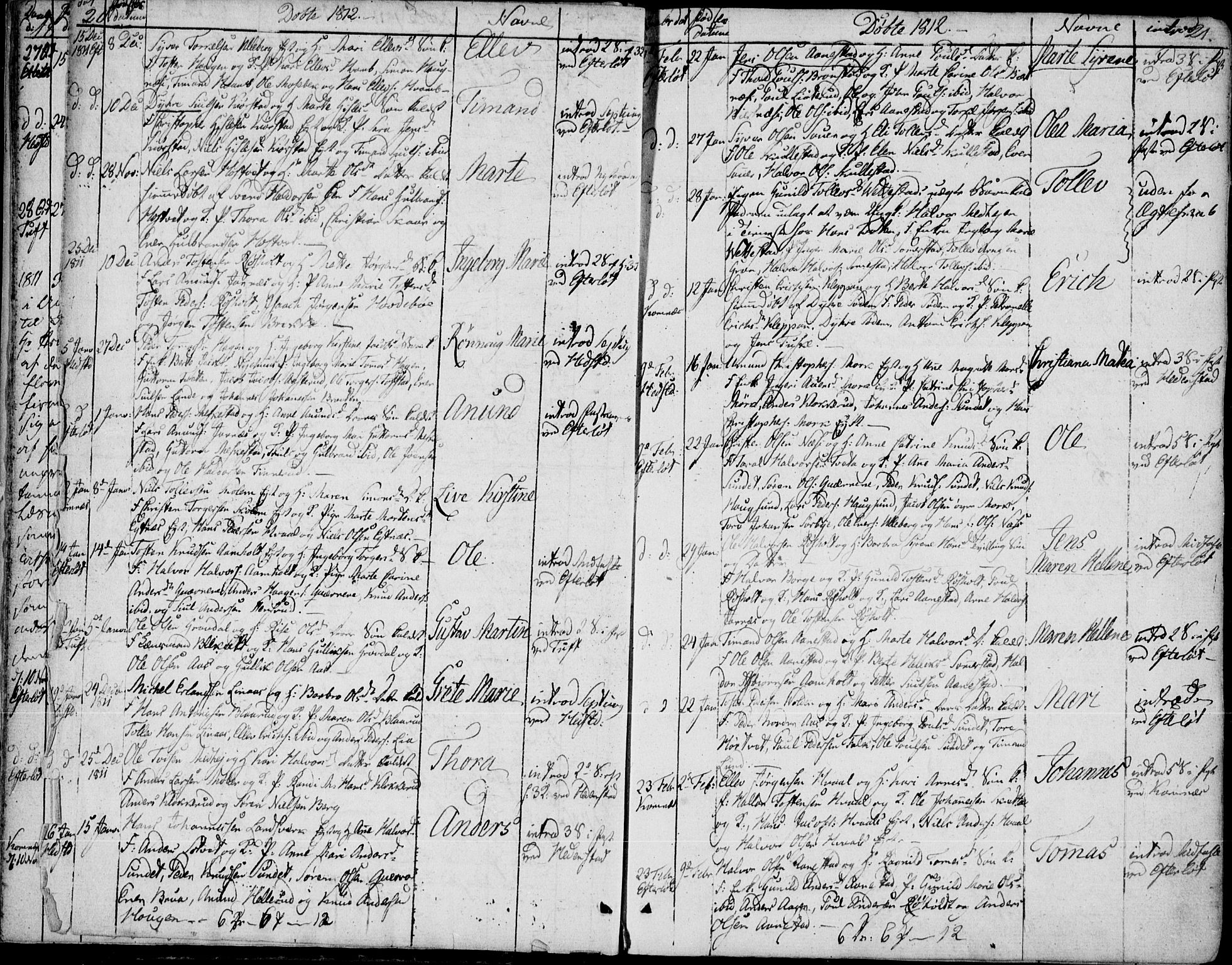 Sandsvær kirkebøker, SAKO/A-244/F/Fa/L0003: Ministerialbok nr. I 3, 1809-1817, s. 20-21
