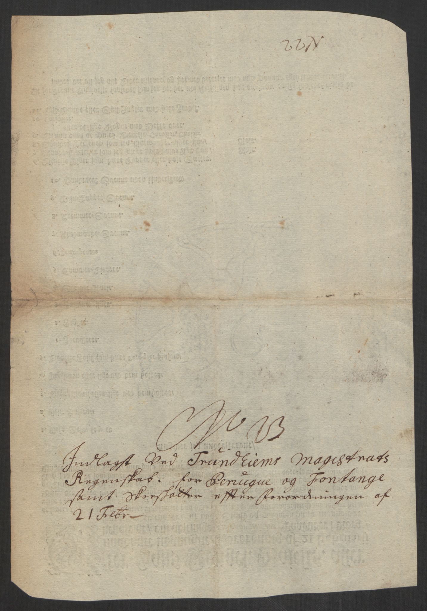 Rentekammeret inntil 1814, Reviderte regnskaper, Byregnskaper, RA/EA-4066/R/Rs/L0507: [S3] Kontribusjonsregnskap, 1699-1711, s. 534