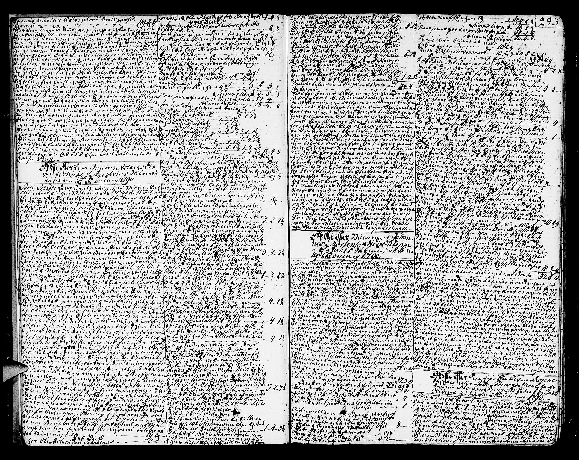 Sunnhordland sorenskrivar, SAB/A-2401/1/H/Ha/Haa/L0010: Skifteprotokollar. Register i protokoll. Fol. 565-ut, 1790-1792, s. 292b-293a