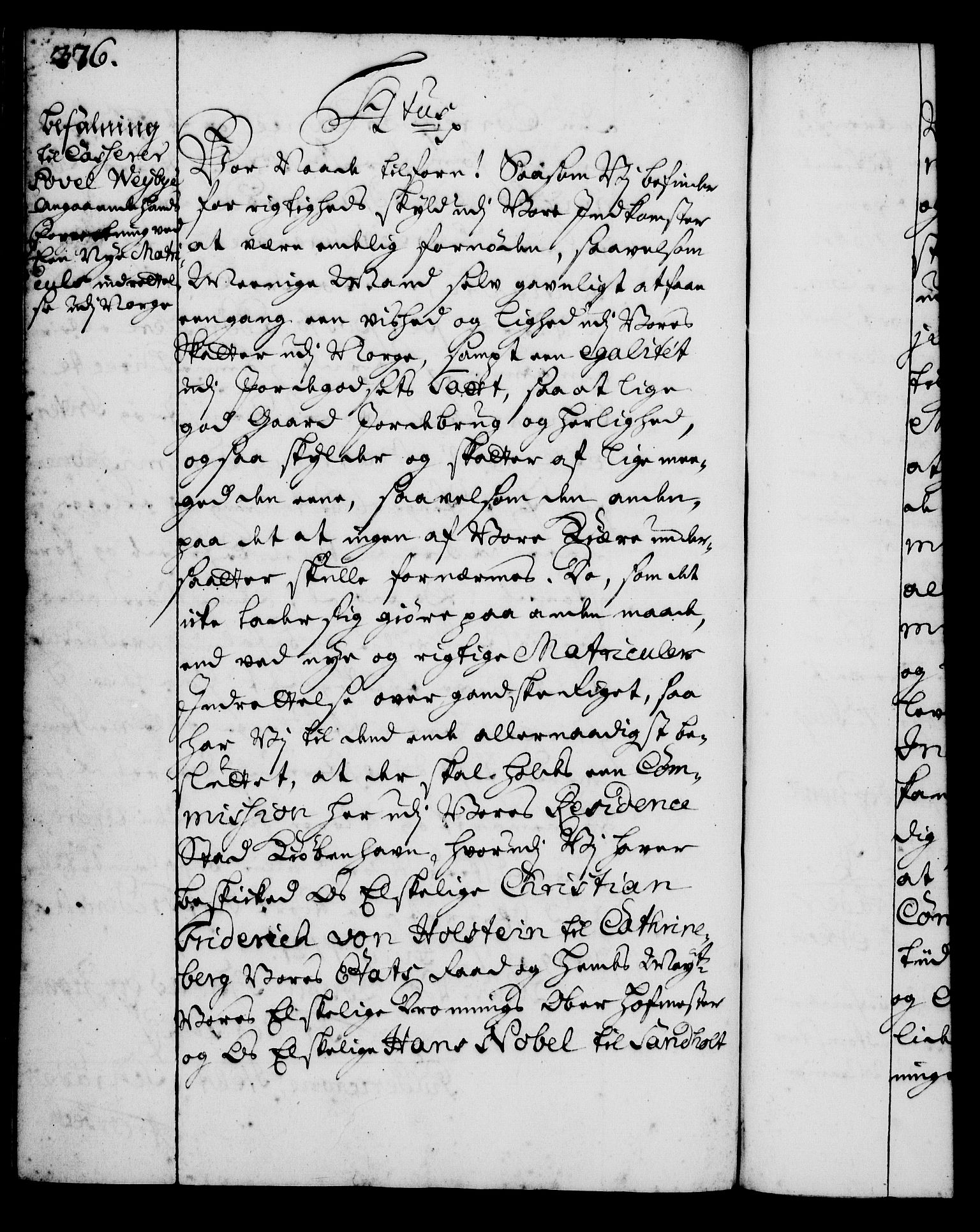 Rentekammeret, Kammerkanselliet, RA/EA-3111/G/Gg/Gga/L0001: Norsk ekspedisjonsprotokoll med register (merket RK 53.1), 1720-1723, s. 376