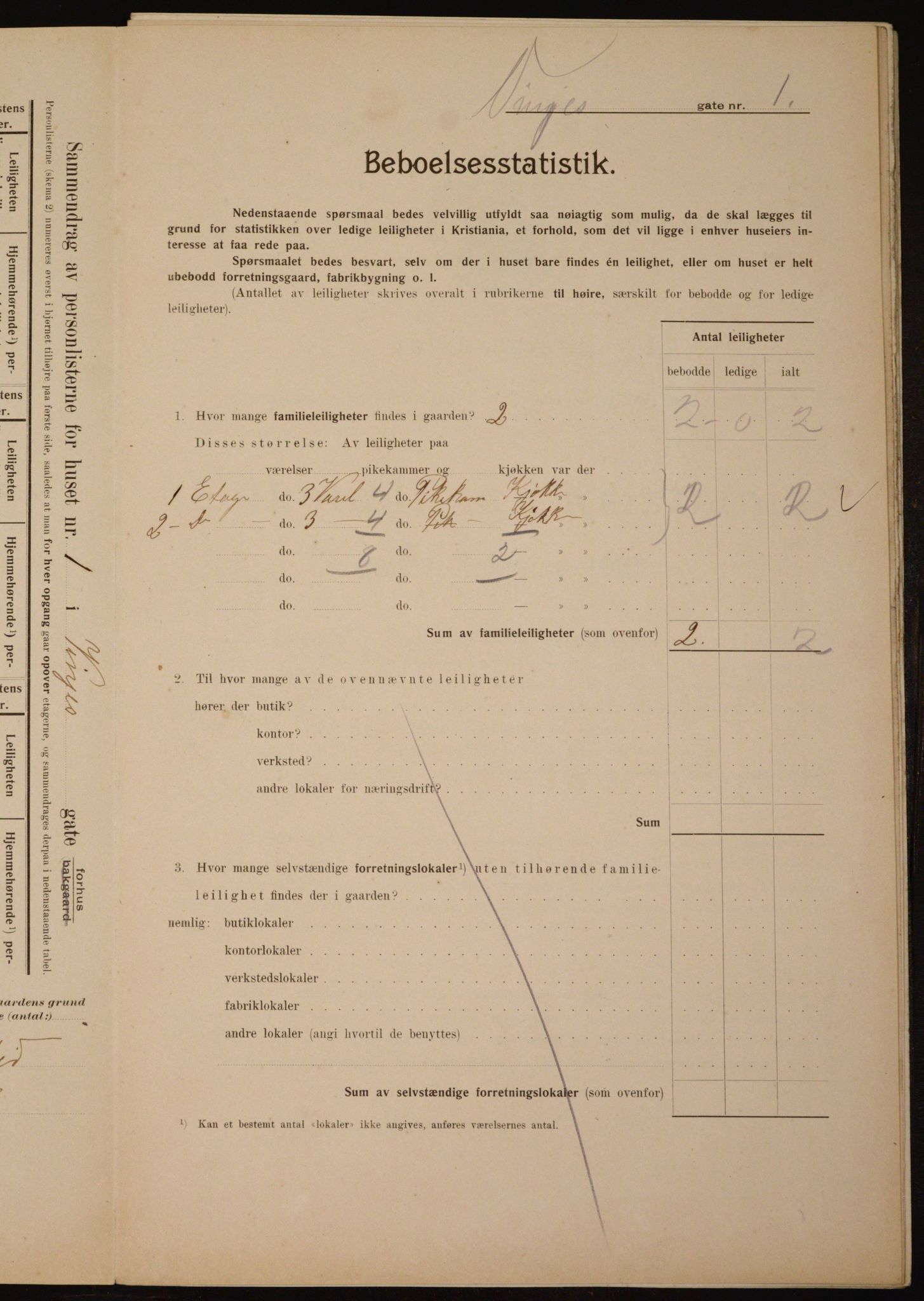 OBA, Kommunal folketelling 1.2.1910 for Kristiania, 1910, s. 117333