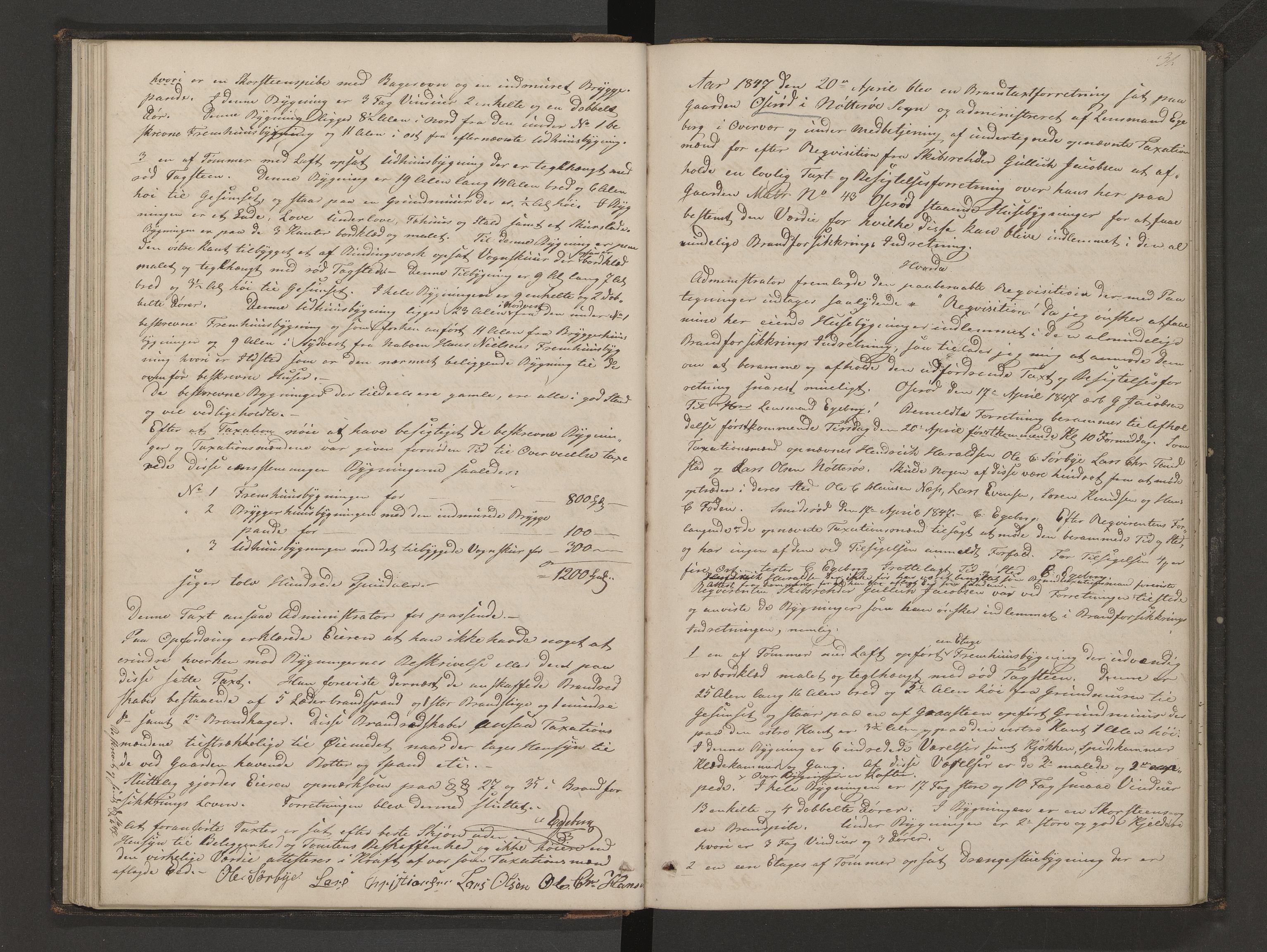 Nøtterøy lensmannskontor, AV/SAKO-A-540/Y/Yg/Yga/L0001: Branntakstprotokoll, 1846-1855, s. 31