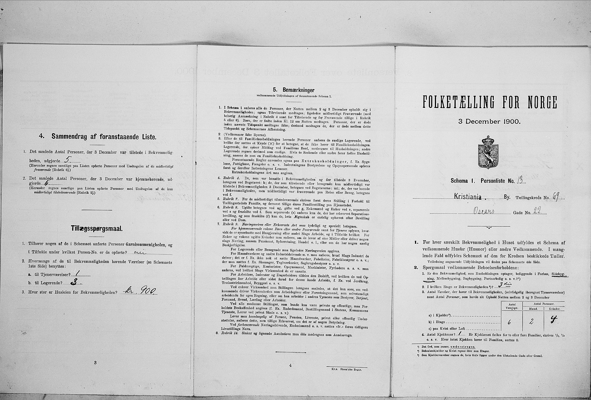 SAO, Folketelling 1900 for 0301 Kristiania kjøpstad, 1900, s. 68857
