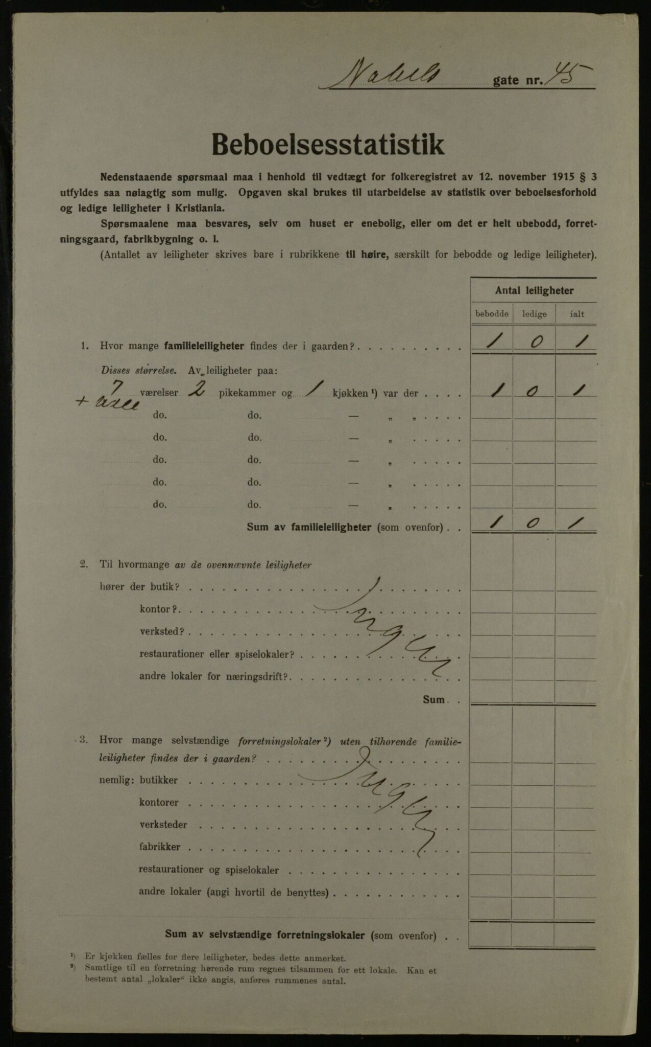 OBA, Kommunal folketelling 1.12.1923 for Kristiania, 1923, s. 78585