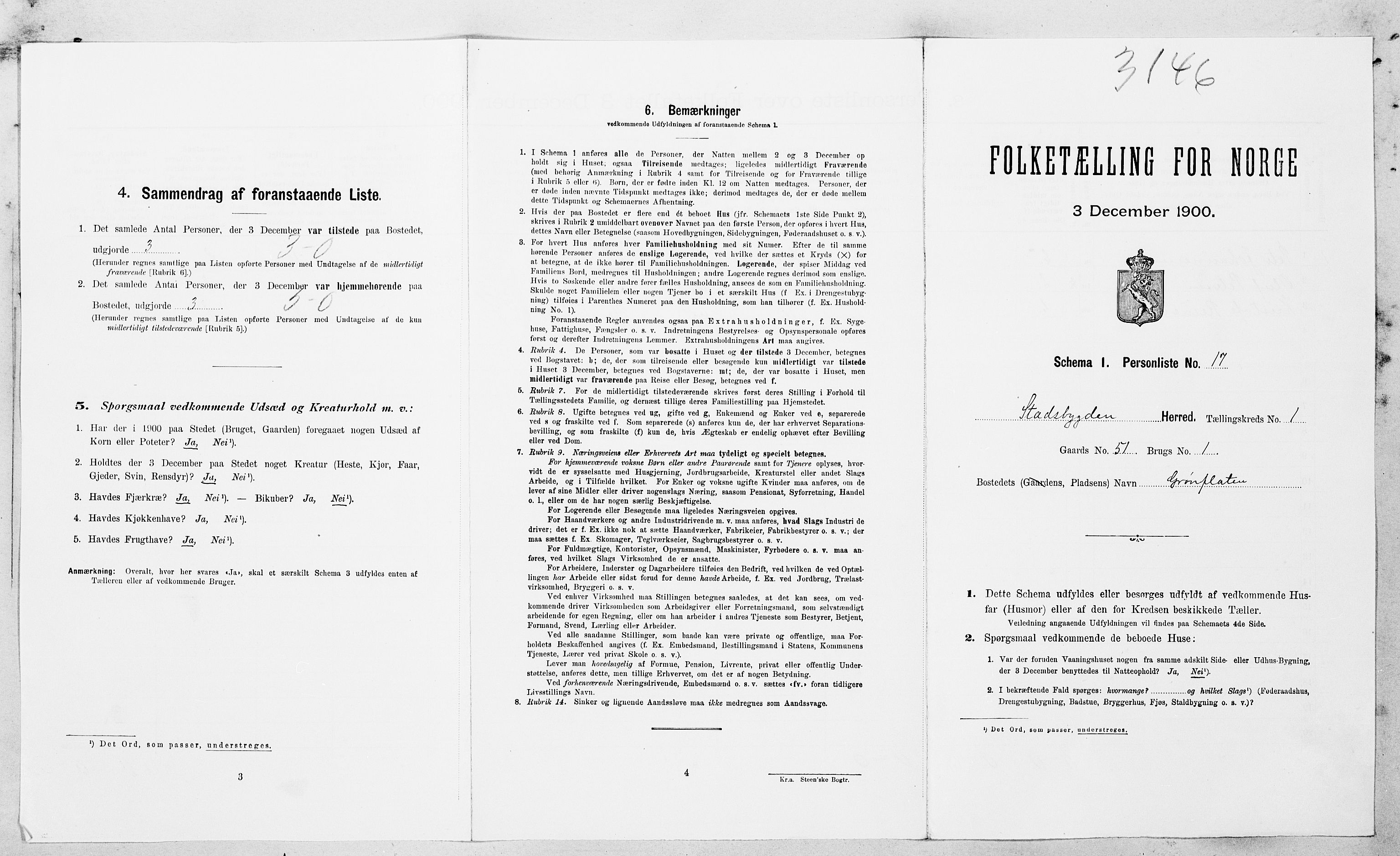SAT, Folketelling 1900 for 1625 Stadsbygd herred, 1900, s. 74