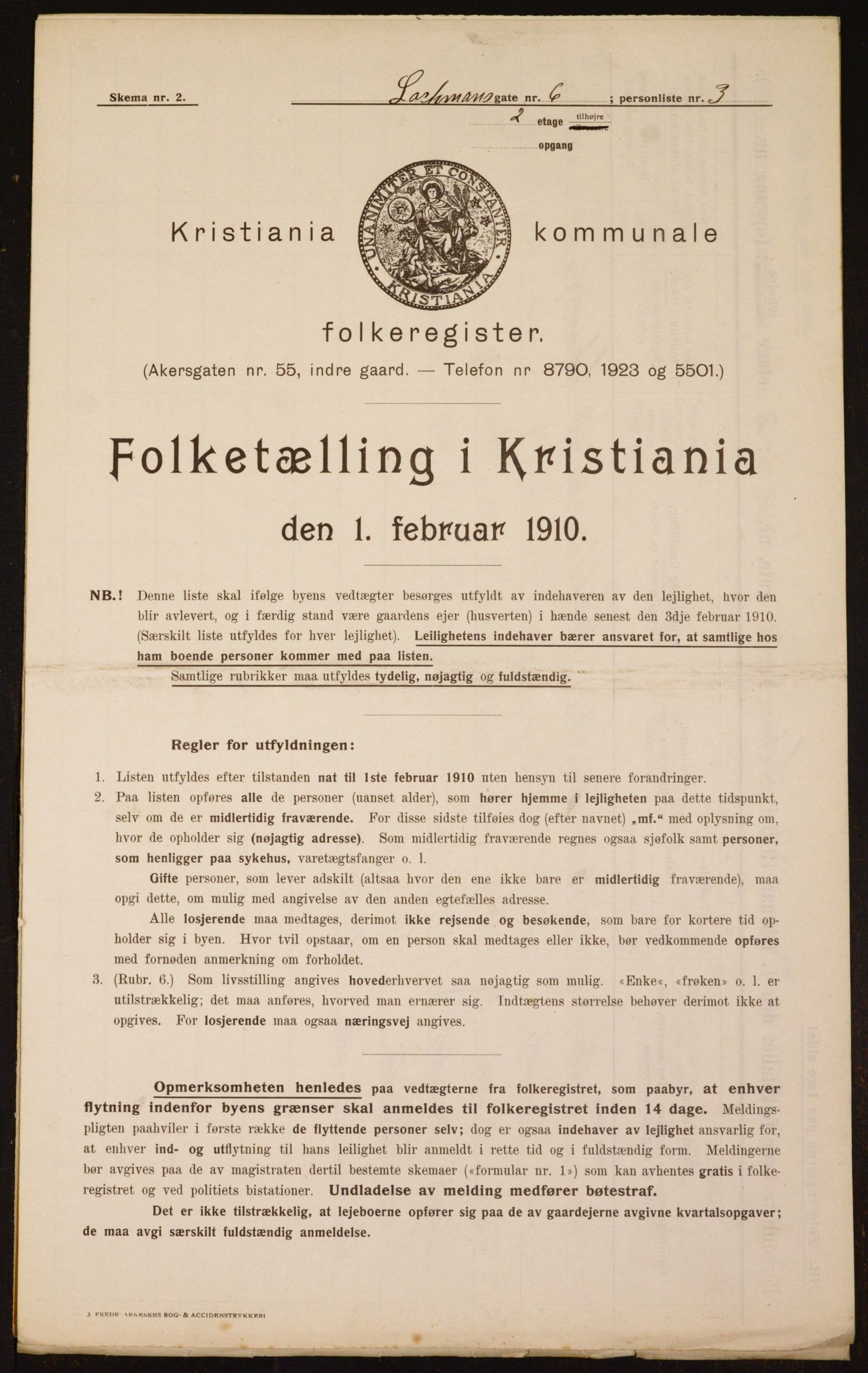 OBA, Kommunal folketelling 1.2.1910 for Kristiania, 1910, s. 56326