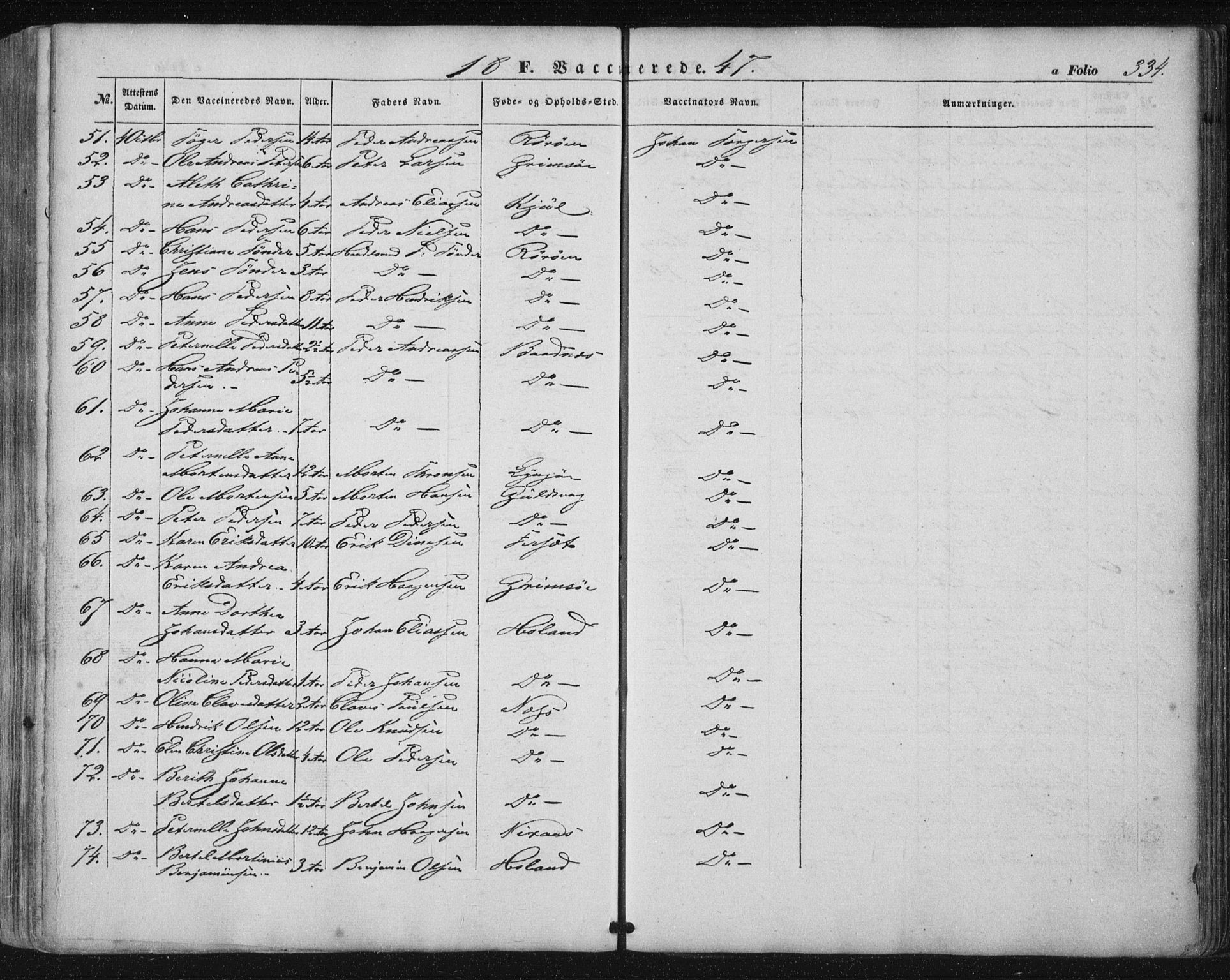 Ministerialprotokoller, klokkerbøker og fødselsregistre - Nordland, AV/SAT-A-1459/816/L0240: Ministerialbok nr. 816A06, 1846-1870, s. 334