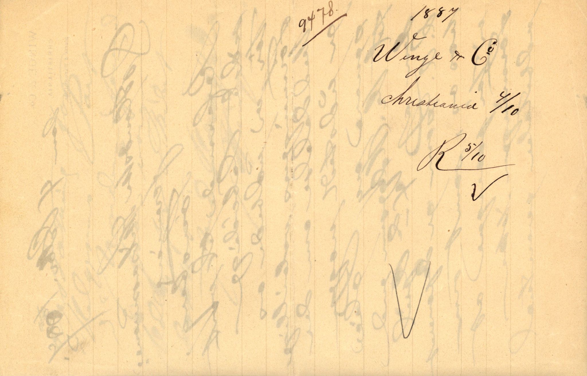 Pa 63 - Østlandske skibsassuranceforening, VEMU/A-1079/G/Ga/L0020/0007: Havaridokumenter / Oregon, Norden, Nordstjernen, Marie, Speed, 1887, s. 57