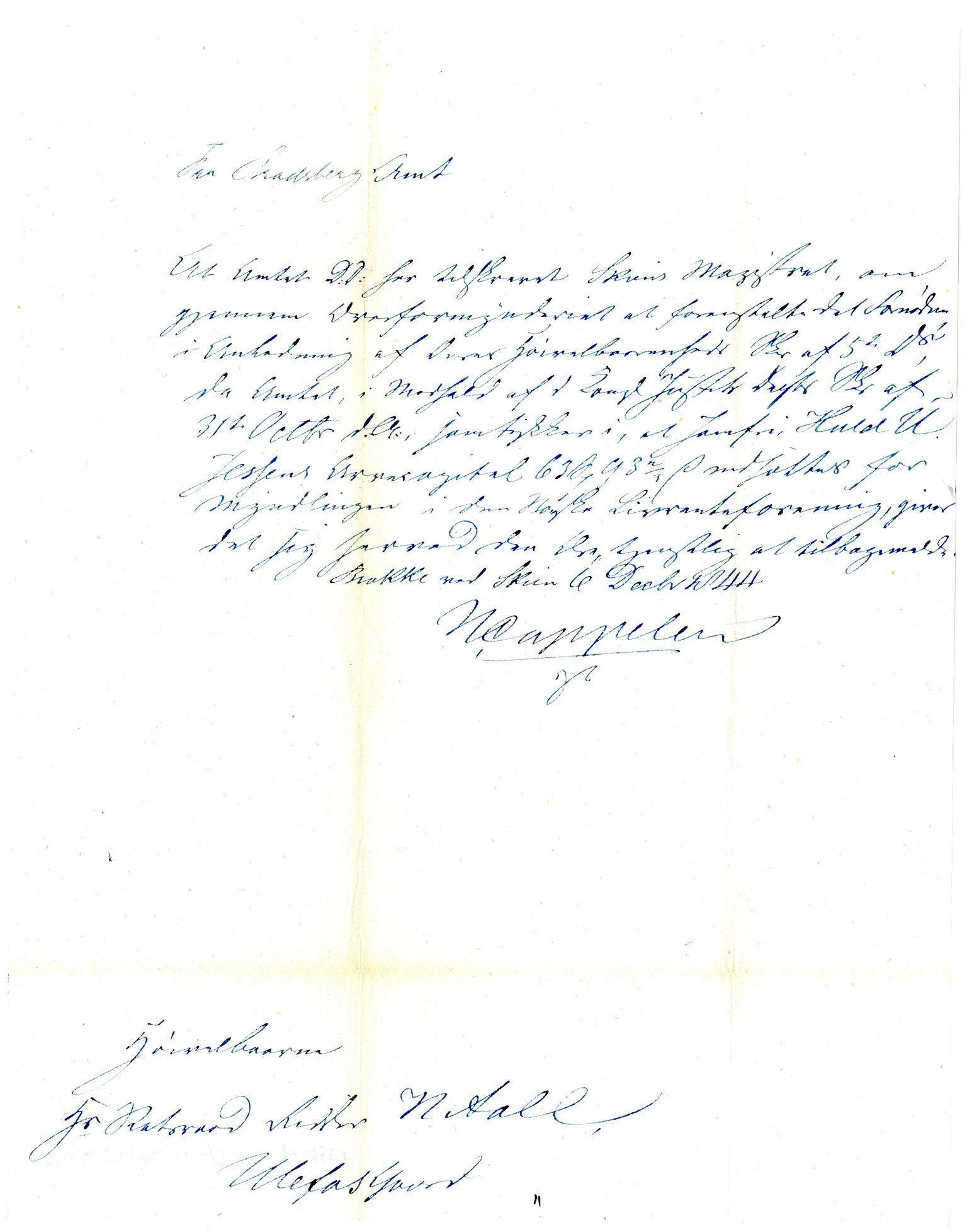 Diderik Maria Aalls brevsamling, NF/Ark-1023/F/L0002: D.M. Aalls brevsamling. B - C, 1799-1889, s. 309
