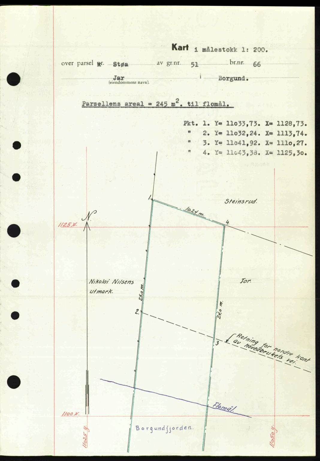 Nordre Sunnmøre sorenskriveri, AV/SAT-A-0006/1/2/2C/2Ca: Pantebok nr. A32, 1949-1949, Dagboknr: 2049/1949