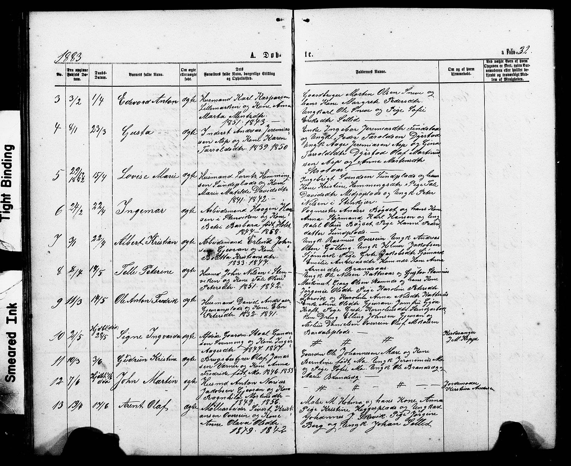 Ministerialprotokoller, klokkerbøker og fødselsregistre - Nord-Trøndelag, AV/SAT-A-1458/740/L0380: Klokkerbok nr. 740C01, 1868-1902, s. 32