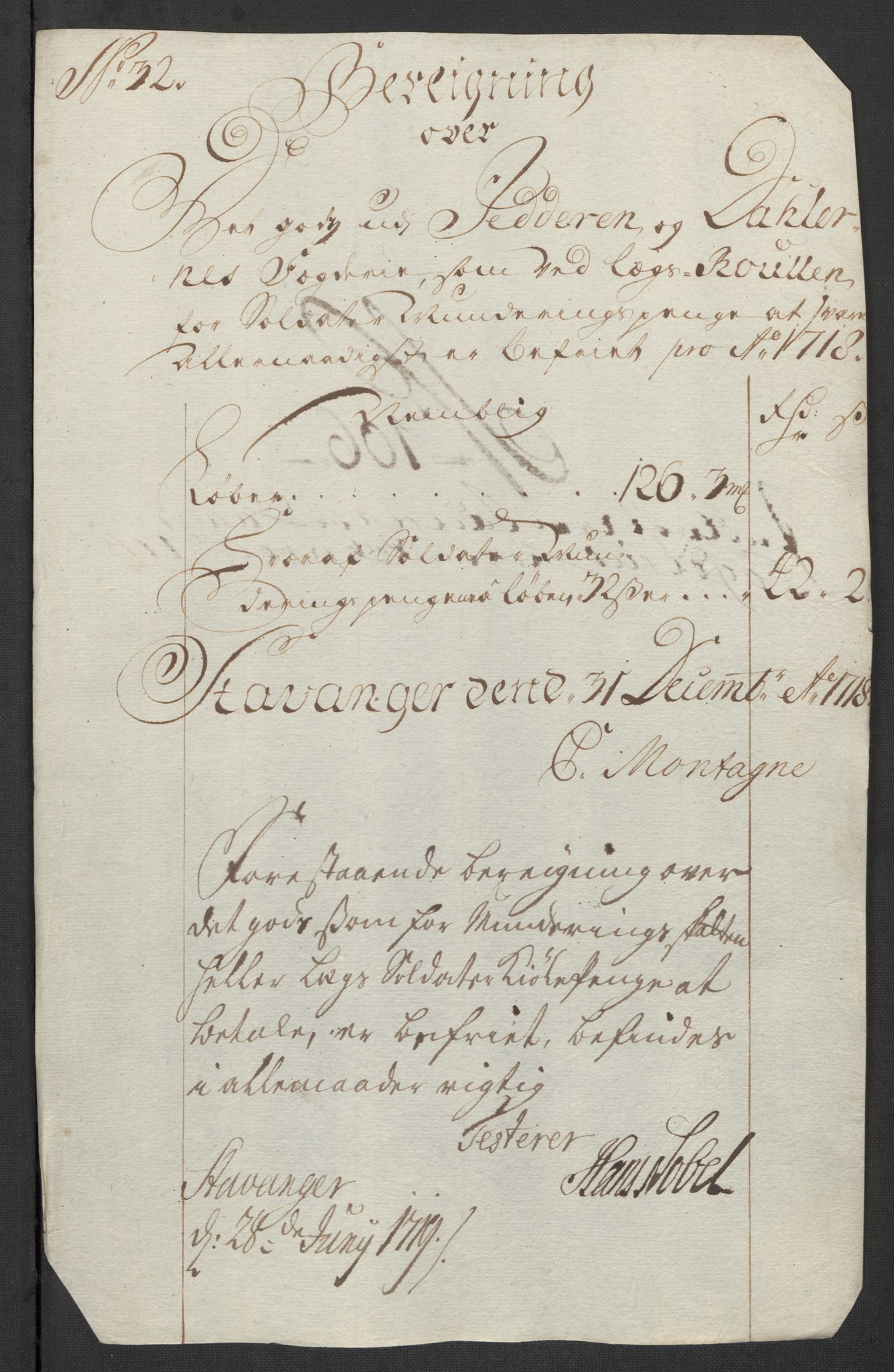 Rentekammeret inntil 1814, Reviderte regnskaper, Fogderegnskap, AV/RA-EA-4092/R46/L2743: Fogderegnskap Jæren og Dalane, 1718, s. 369