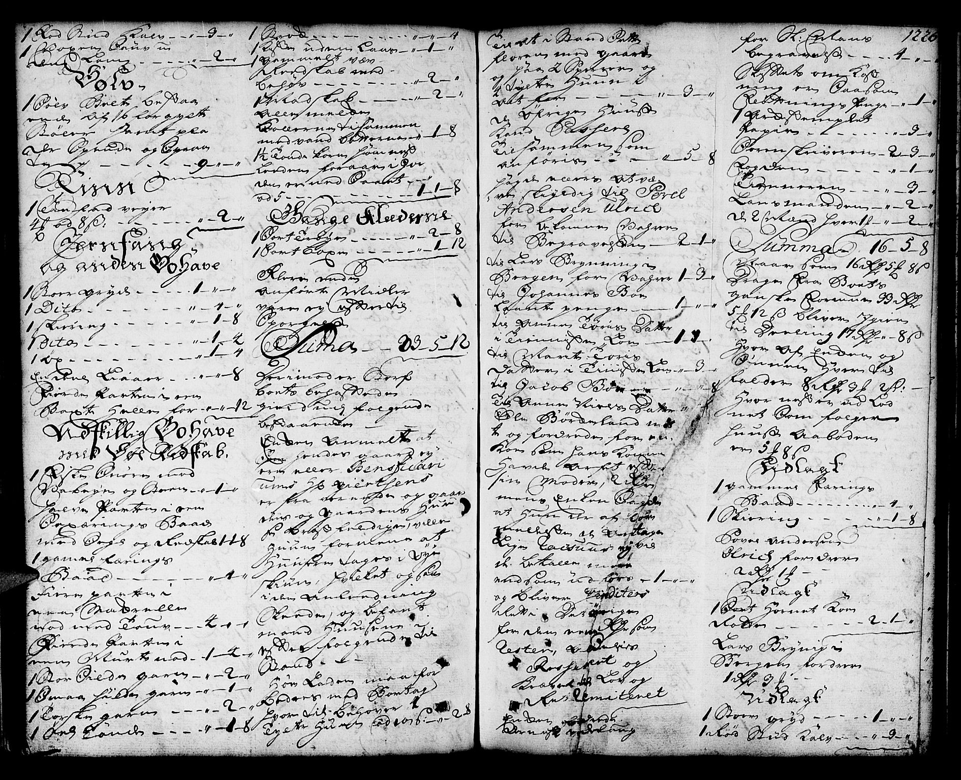 Sunnhordland sorenskrivar, SAB/A-2401/1/H/Ha/Haa/L0006: Skifteprotokollar. Register på lesesal. Fol. 1061- ut, 1753-1755, s. 1225b-1226a