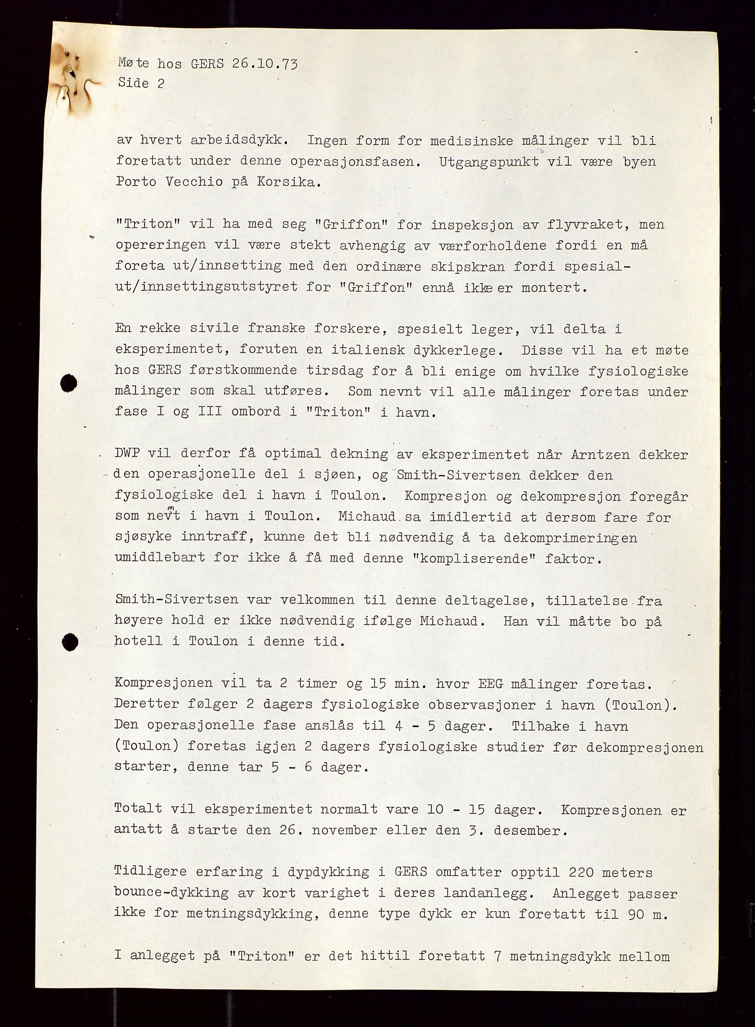 Industridepartementet, Oljekontoret, AV/SAST-A-101348/Di/L0001: DWP, møter juni - november, komiteemøter nr. 19 - 26, 1973-1974, s. 257