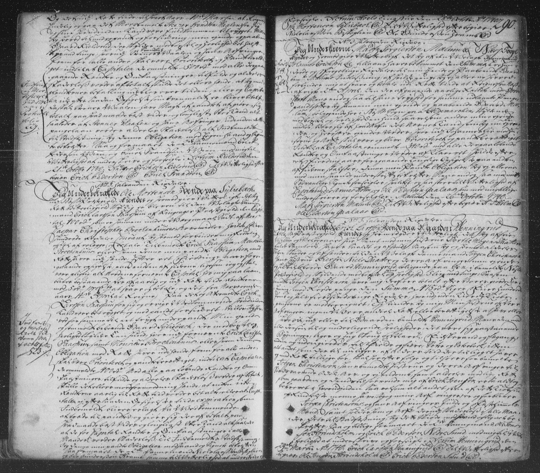 Hedemarken sorenskriveri, SAH/TING-034/H/Hb/L0005: Pantebok nr. 5, 1738-1744, s. 290