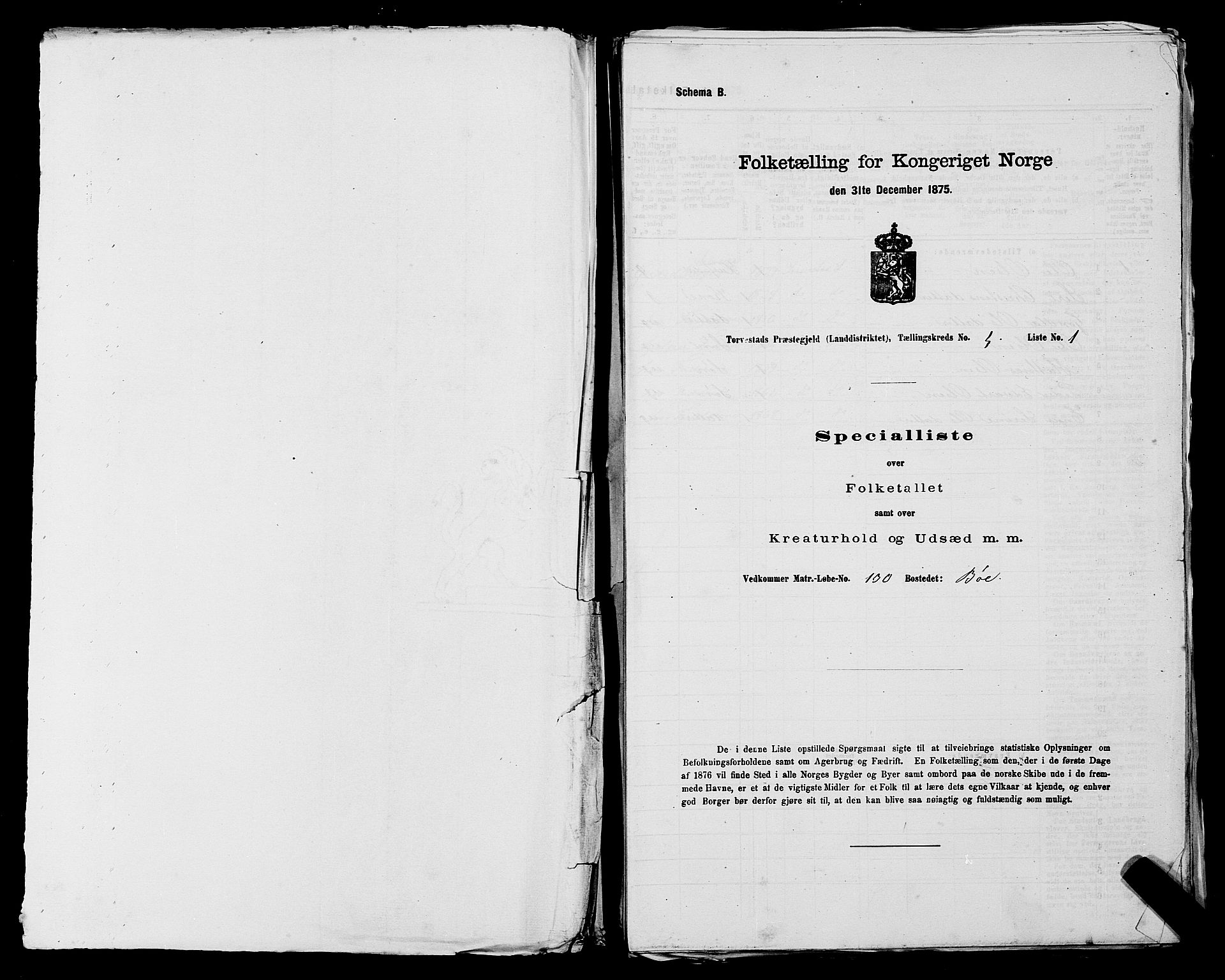 SAST, Folketelling 1875 for 1152L Torvastad prestegjeld, Torvastad sokn, Skåre sokn og Utsira sokn, 1875, s. 535