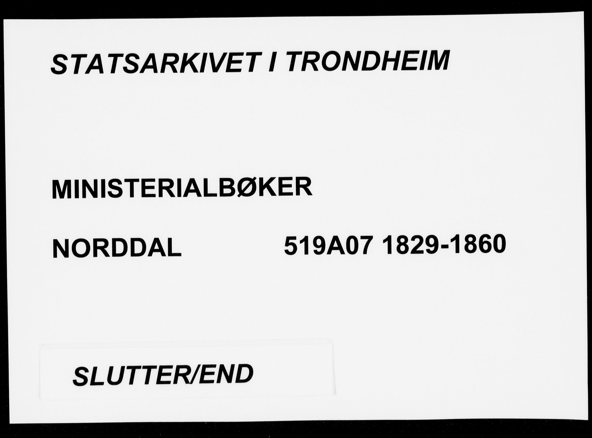 Ministerialprotokoller, klokkerbøker og fødselsregistre - Møre og Romsdal, SAT/A-1454/519/L0248: Ministerialbok nr. 519A07, 1829-1860