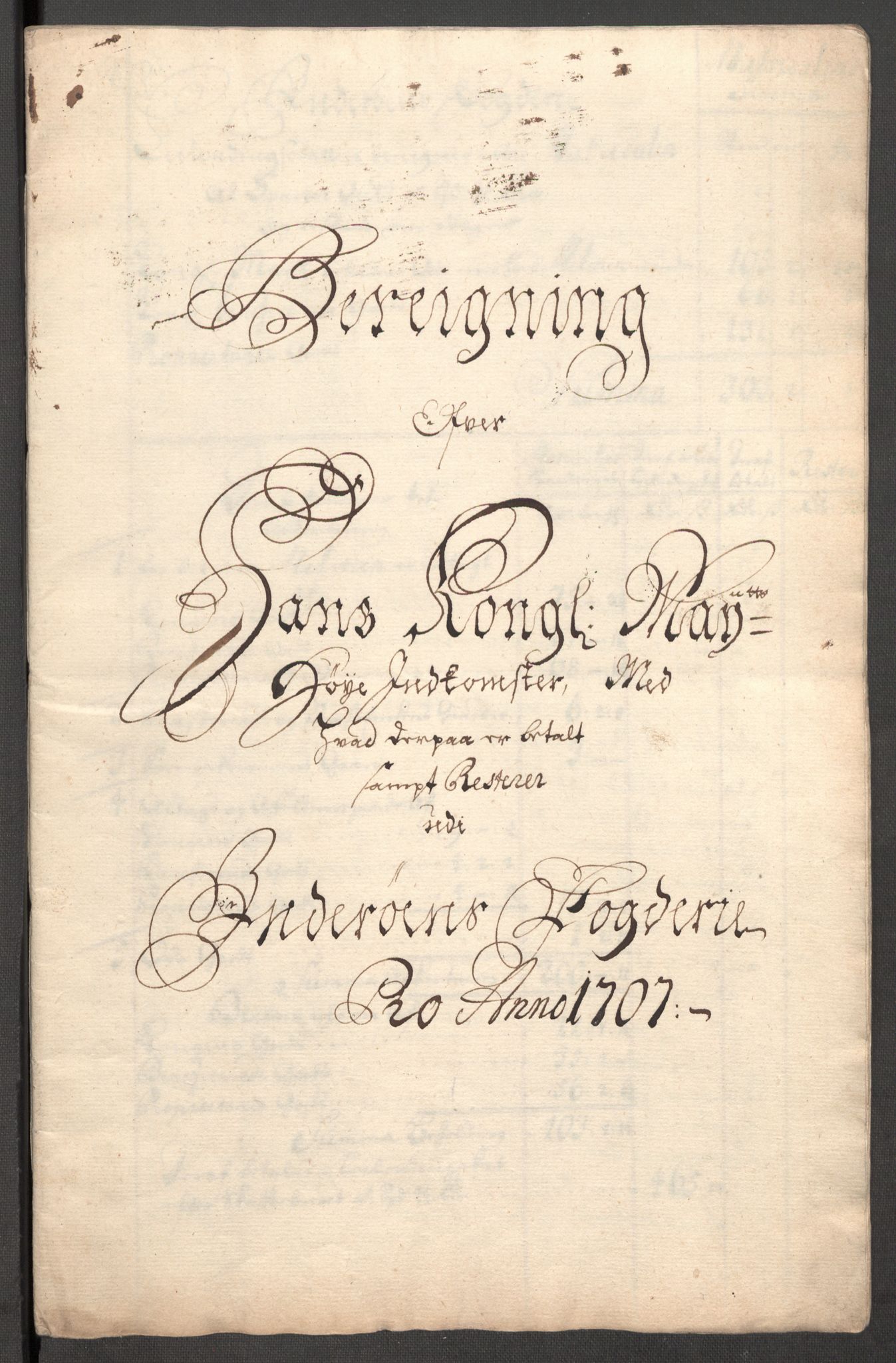 Rentekammeret inntil 1814, Reviderte regnskaper, Fogderegnskap, RA/EA-4092/R63/L4315: Fogderegnskap Inderøy, 1706-1707, s. 266