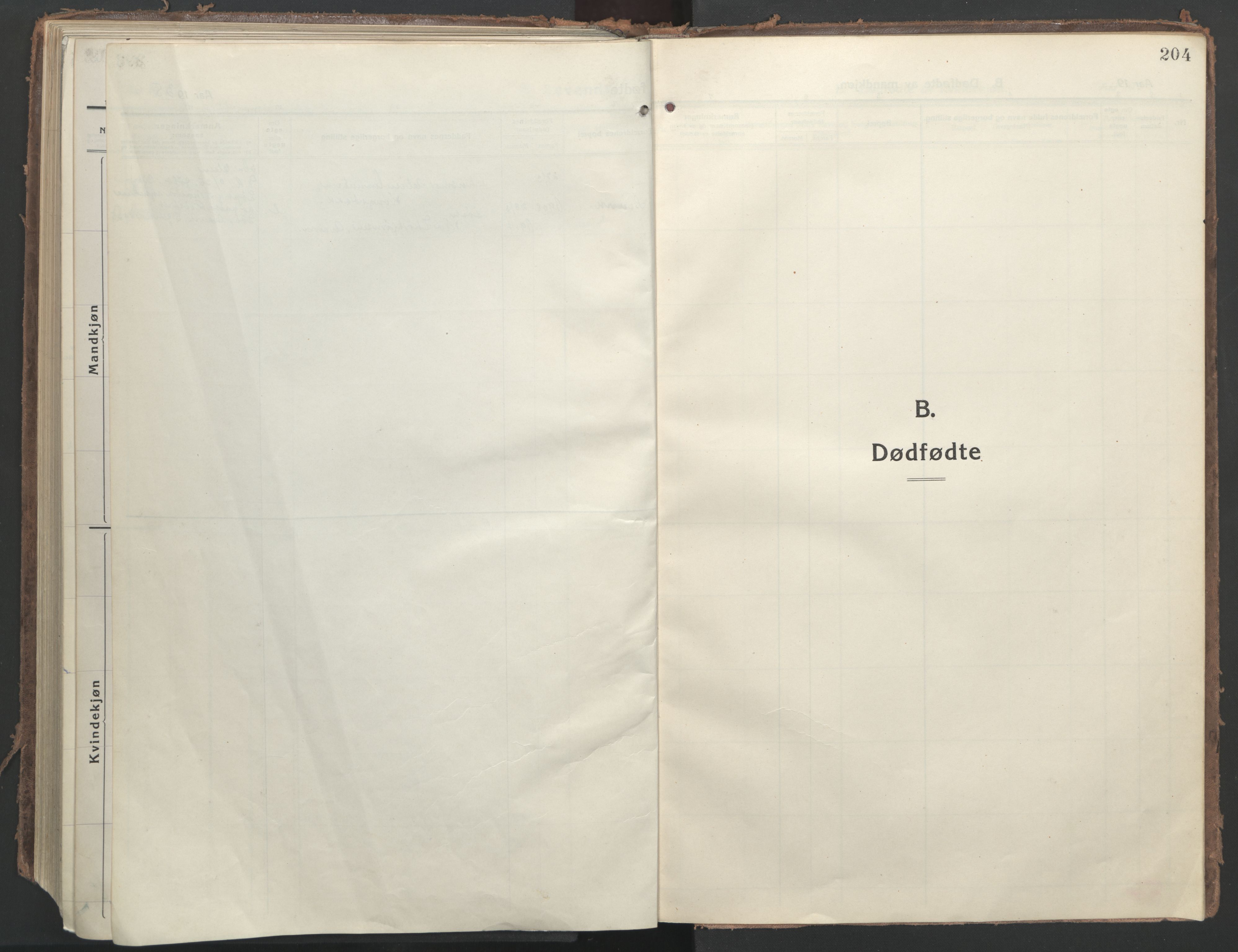 Ministerialprotokoller, klokkerbøker og fødselsregistre - Nordland, SAT/A-1459/866/L0945: Ministerialbok nr. 866A08, 1917-1935, s. 204