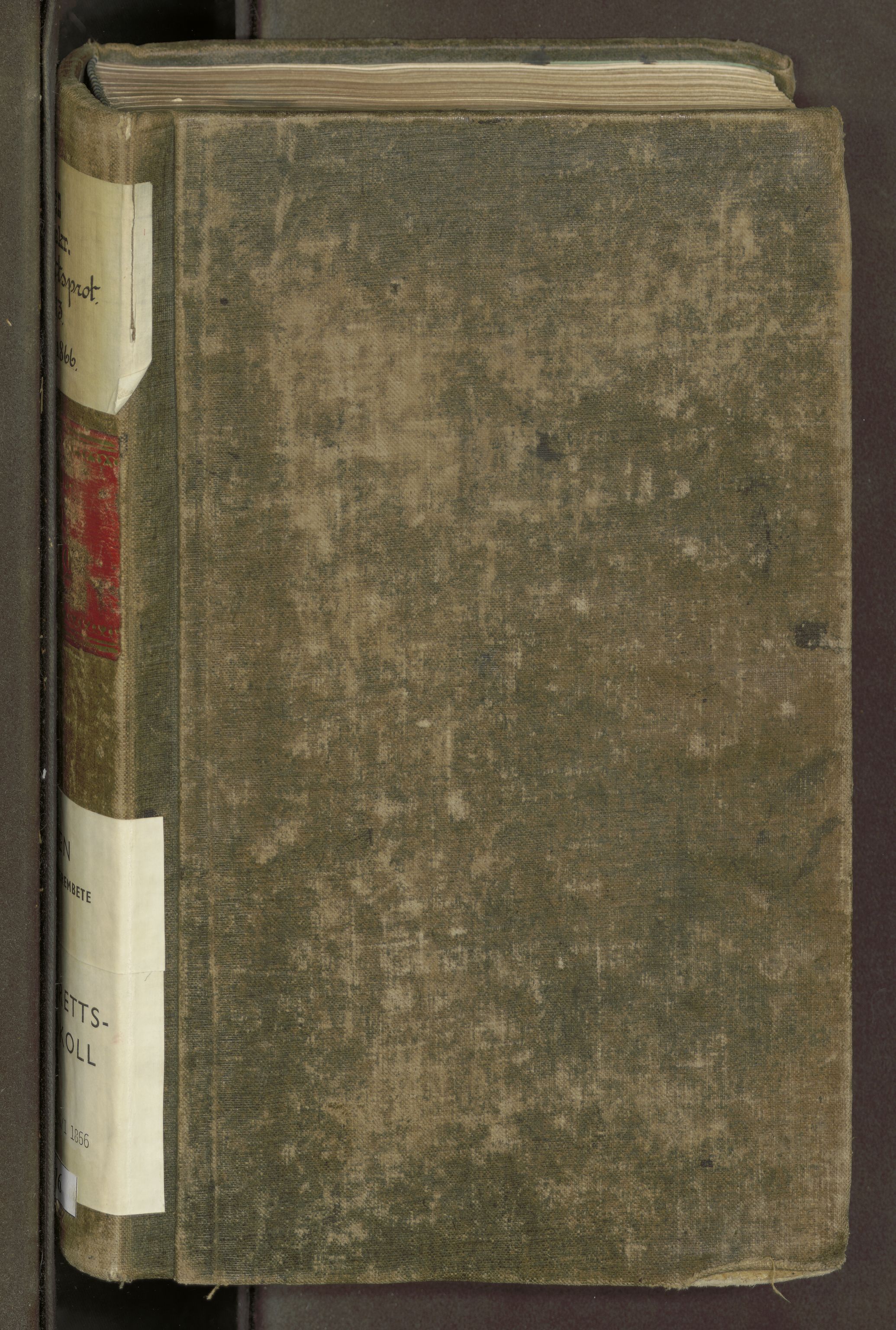 Fosen sorenskriveri, AV/SAT-A-1107/1/1/1B/L0016: Ekstrarettsprotokoll, 1860-1866