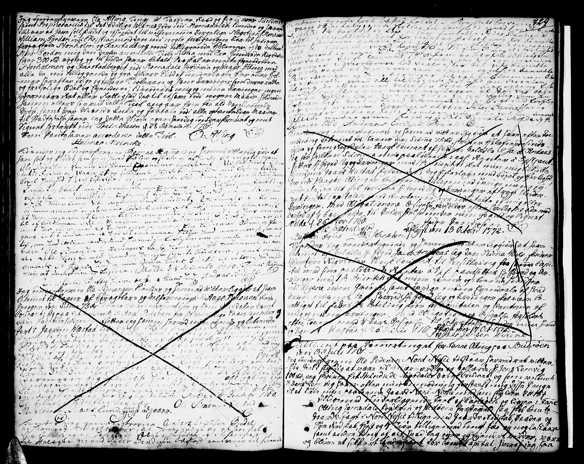 Romsdal sorenskriveri, SAT/A-4149/1/2/2C/L0003: Pantebok nr. 3, 1747-1767, s. 229