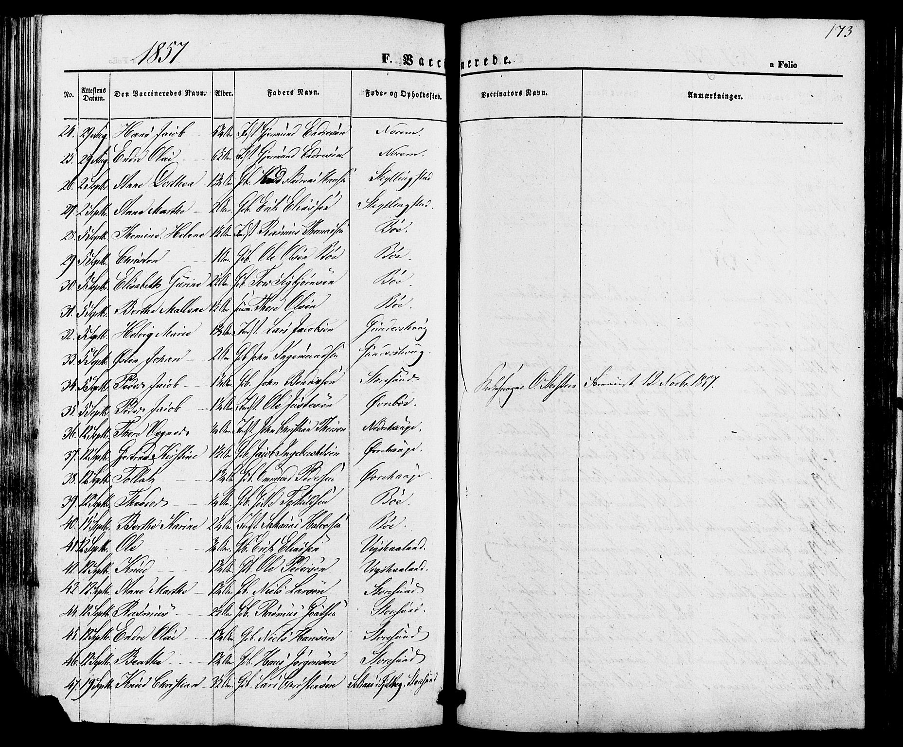 Torvastad sokneprestkontor, SAST/A -101857/H/Ha/Haa/L0010: Ministerialbok nr. A 10, 1857-1878, s. 173