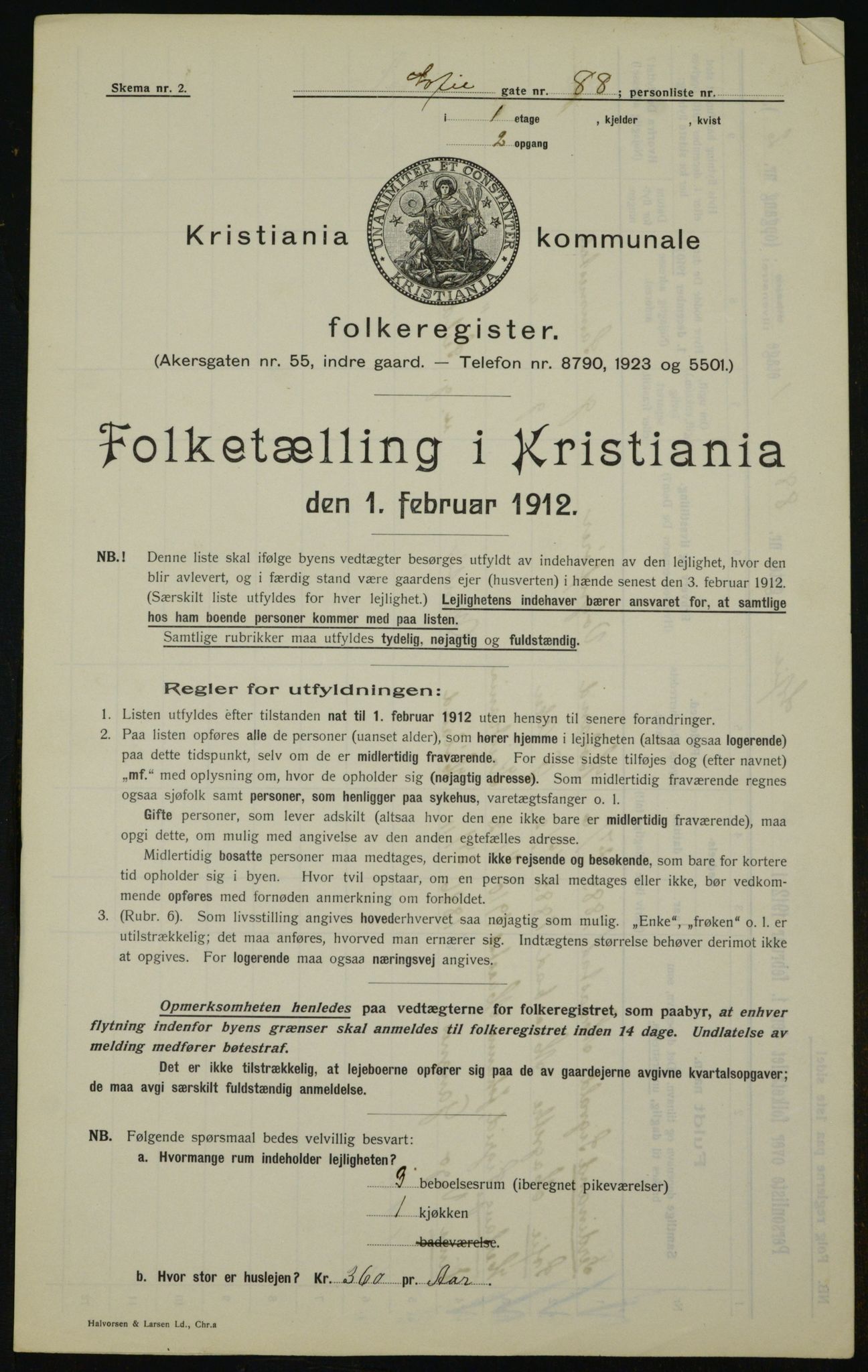 OBA, Kommunal folketelling 1.2.1912 for Kristiania, 1912, s. 99639