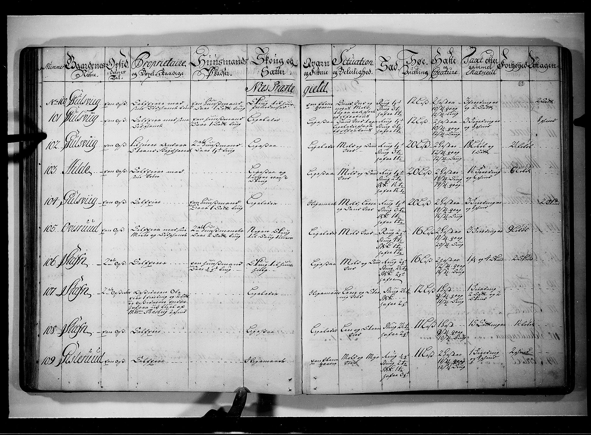 Rentekammeret inntil 1814, Realistisk ordnet avdeling, AV/RA-EA-4070/N/Nb/Nbf/L0109: Ringerike og Hallingdal eksaminasjonsprotokoll, 1723, s. 82b-83a