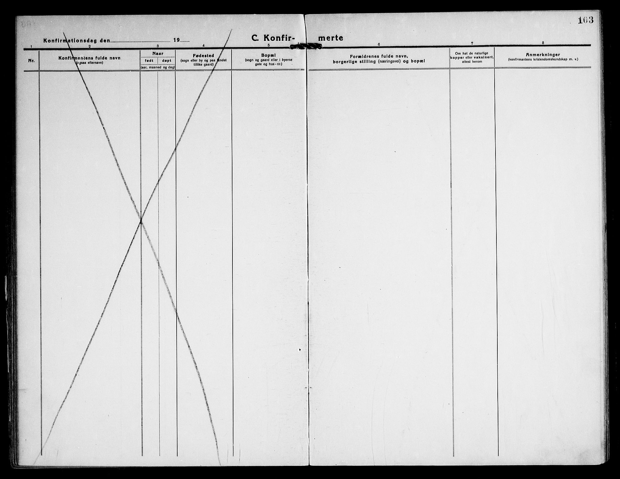 Østre Aker prestekontor Kirkebøker, AV/SAO-A-10840/F/Fa/L0013: Ministerialbok nr. I 13, 1918-1929, s. 103