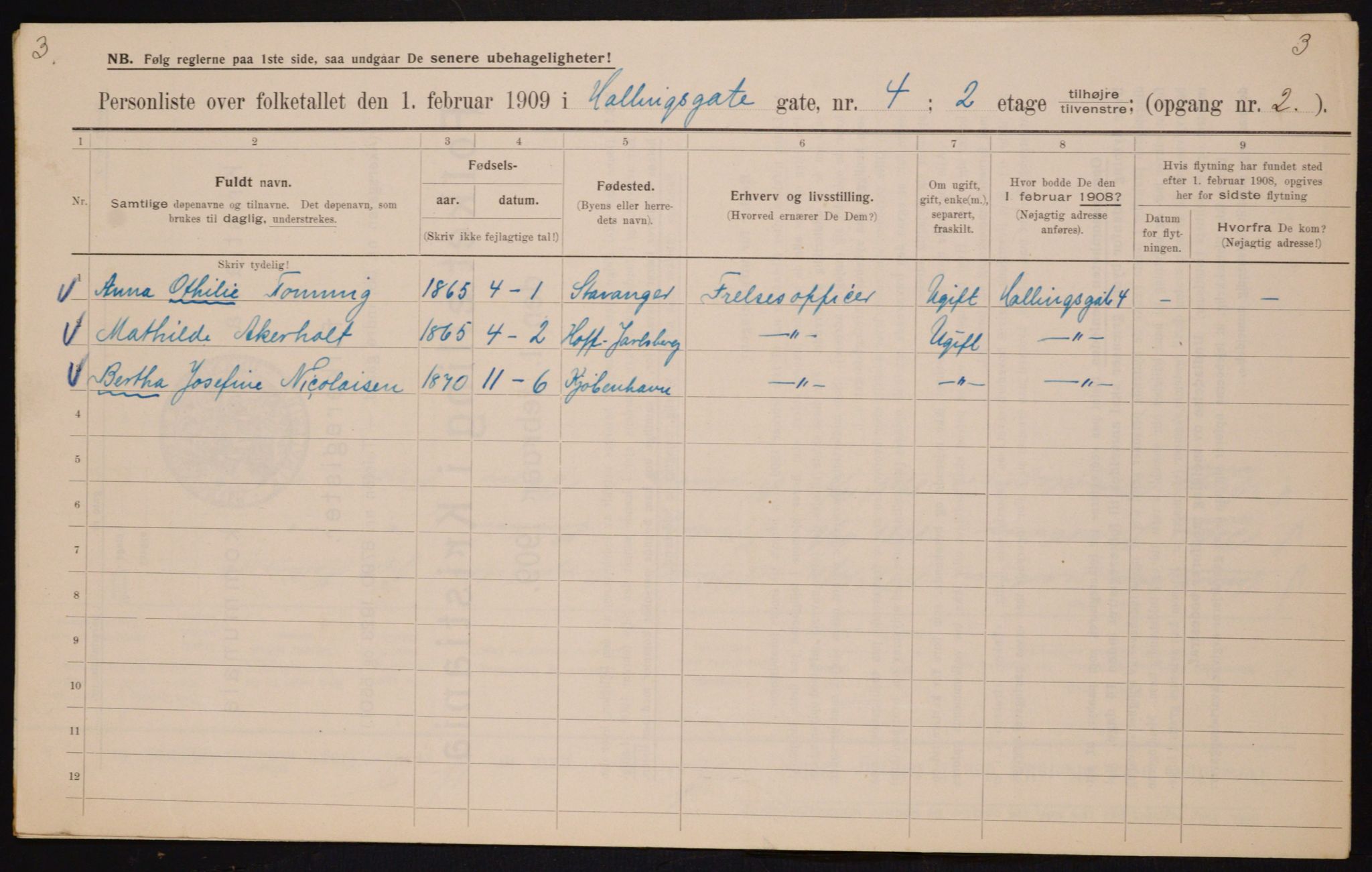 OBA, Kommunal folketelling 1.2.1909 for Kristiania kjøpstad, 1909, s. 30986