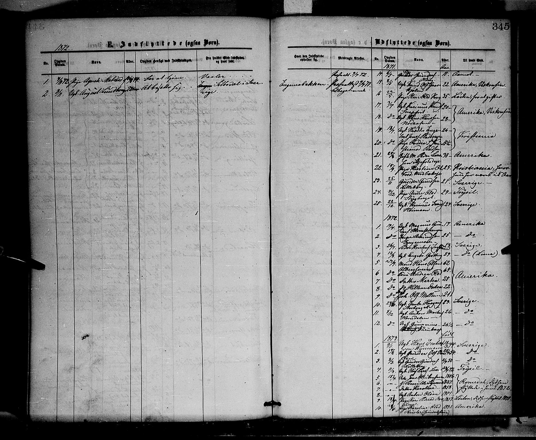 Elverum prestekontor, AV/SAH-PREST-044/H/Ha/Haa/L0011: Ministerialbok nr. 11, 1869-1879, s. 345