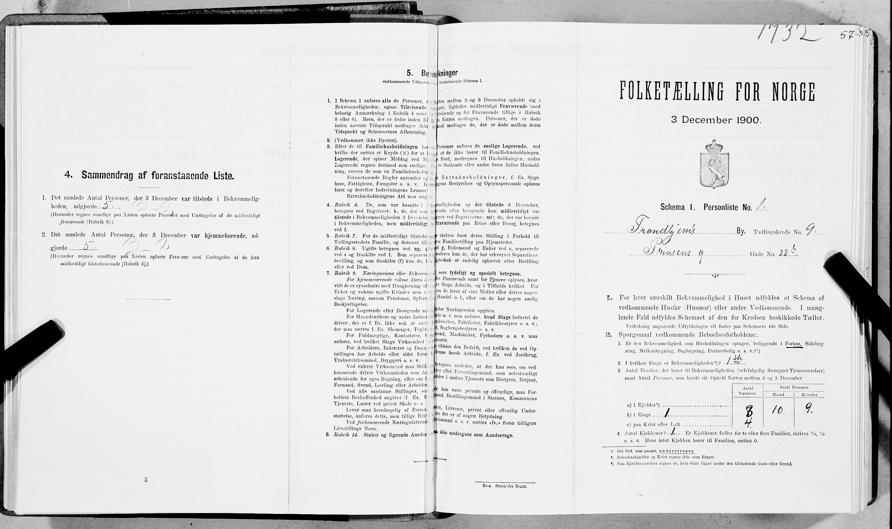 SAT, Folketelling 1900 for 1601 Trondheim kjøpstad, 1900, s. 1542