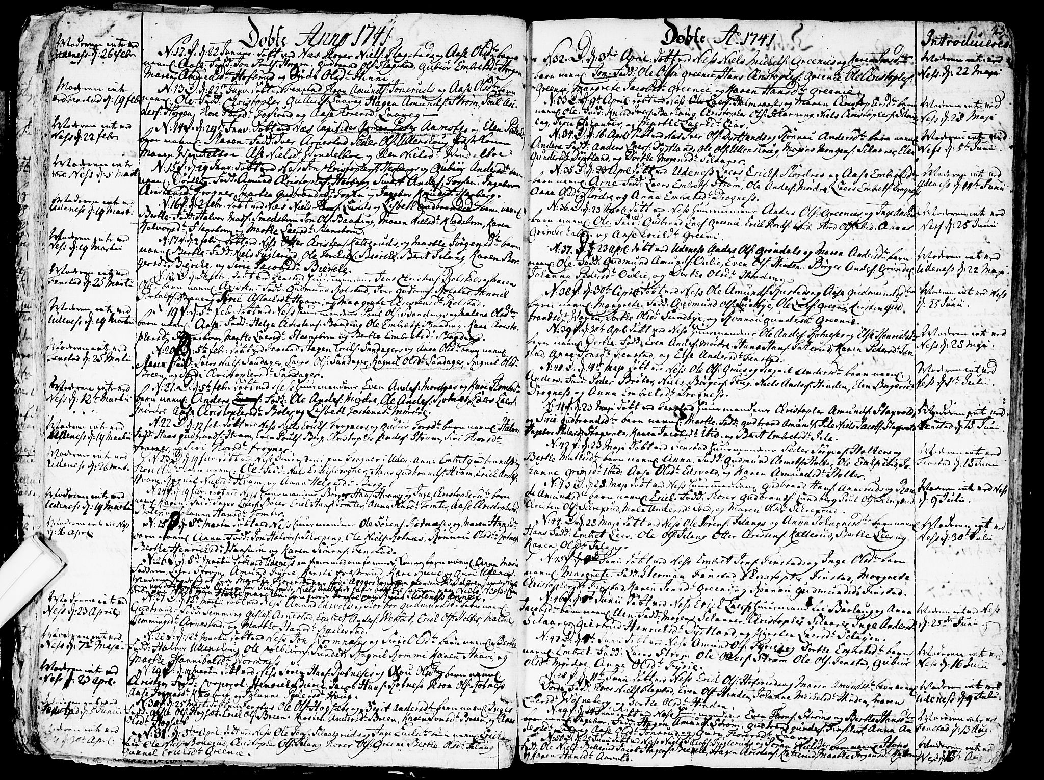 Nes prestekontor Kirkebøker, SAO/A-10410/F/Fa/L0003: Ministerialbok nr. I 3, 1734-1781, s. 25