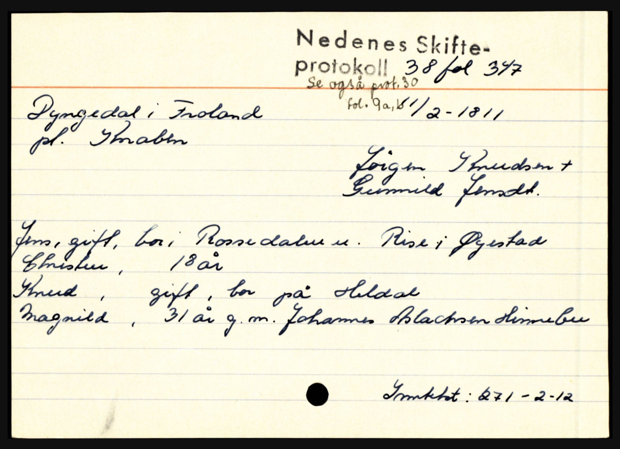 Nedenes sorenskriveri før 1824, AV/SAK-1221-0007/H, s. 5531