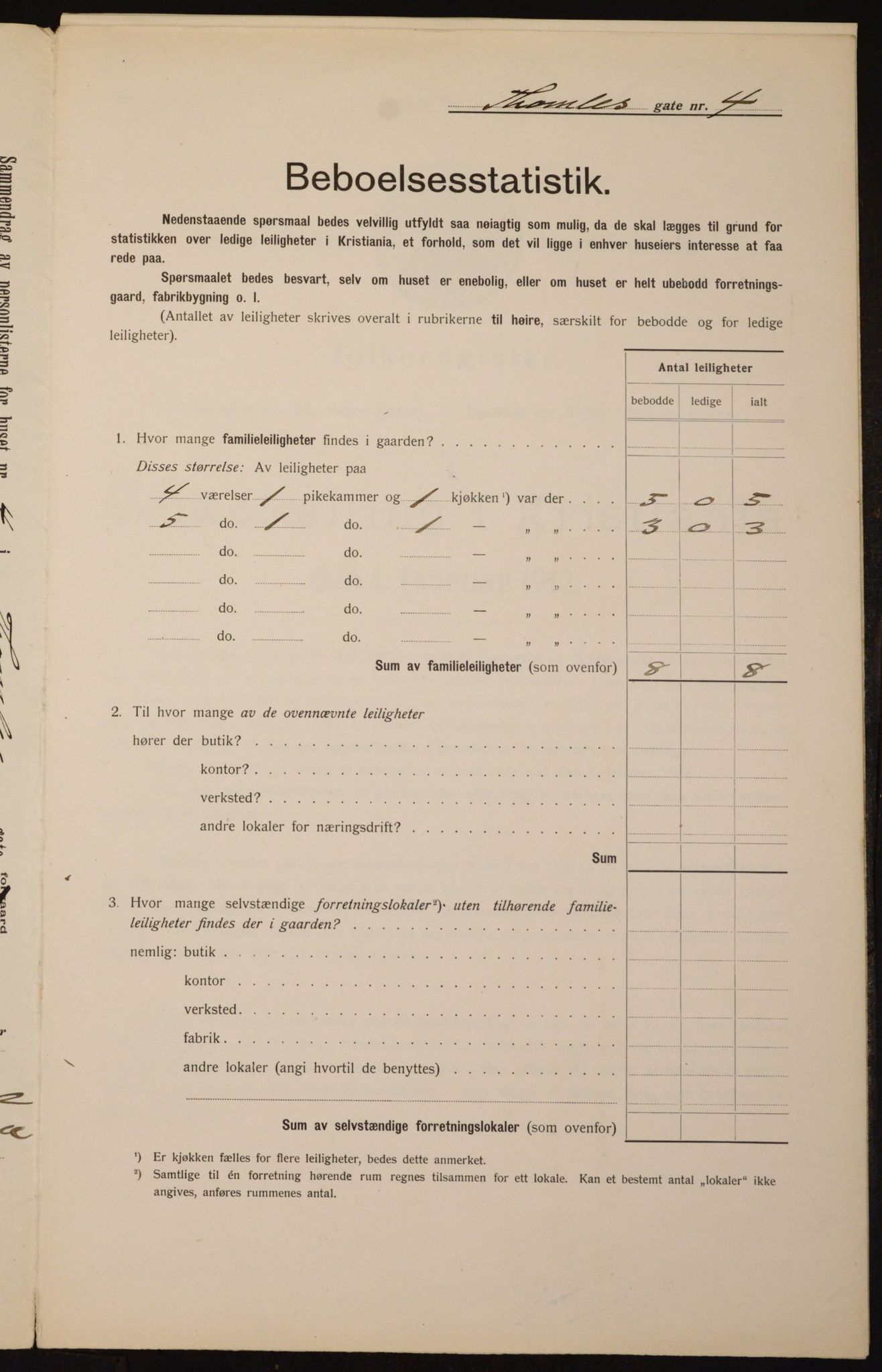 OBA, Kommunal folketelling 1.2.1912 for Kristiania, 1912, s. 109214