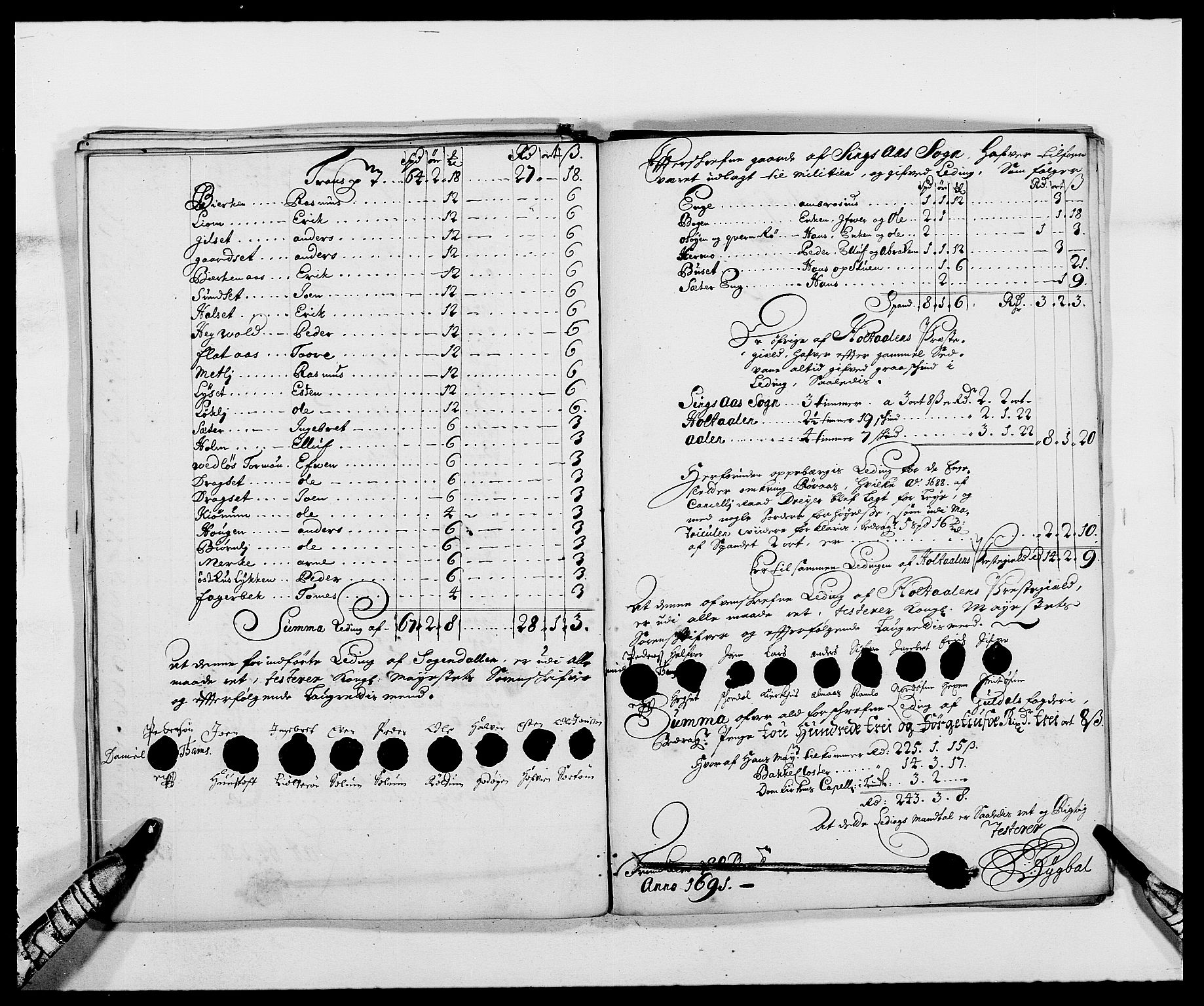 Rentekammeret inntil 1814, Reviderte regnskaper, Fogderegnskap, AV/RA-EA-4092/R59/L3941: Fogderegnskap Gauldal, 1691, s. 141